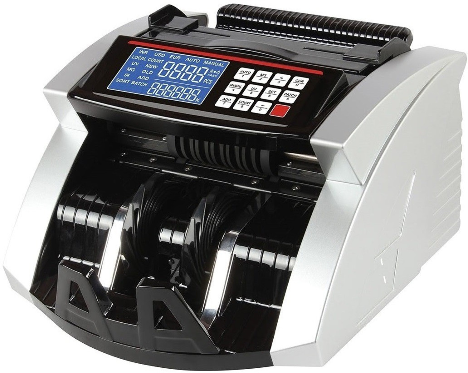 Image of Drop2Kart Cash Counter with UV /MG /MT /IR Note Detection, Bright TFT LCD Display with All INR Support & Fake Note Alarm Note Counting Machine