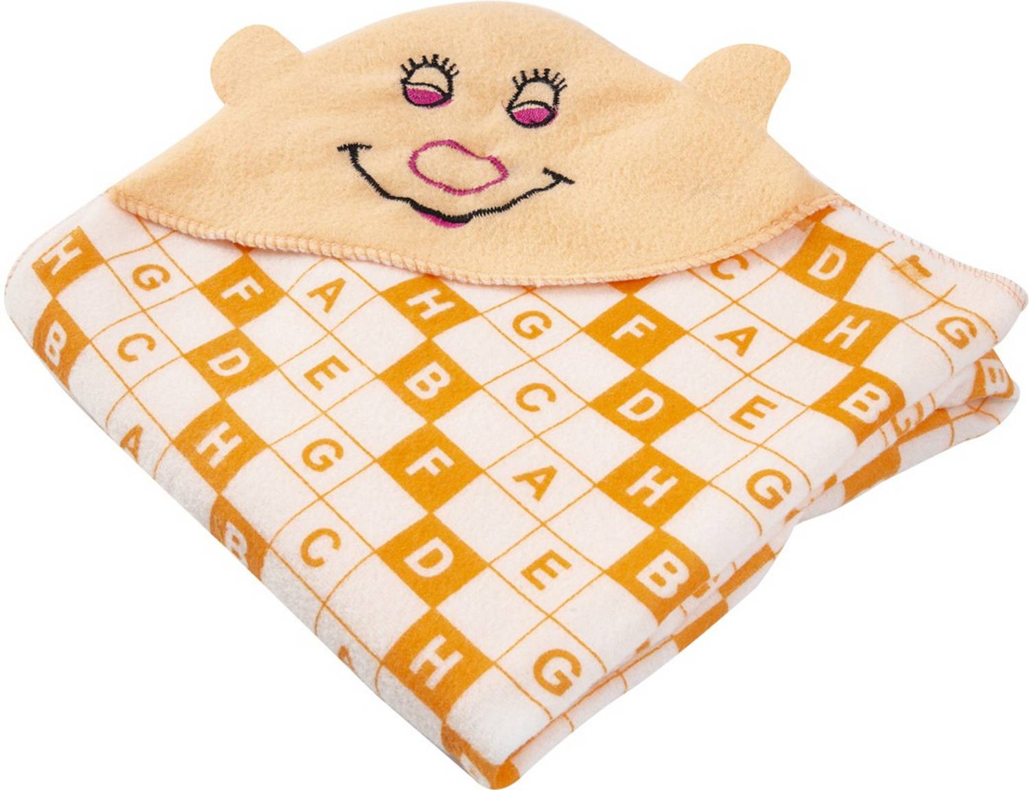 BABY ZONE Printed Single Hooded Baby Blanket for AC Room