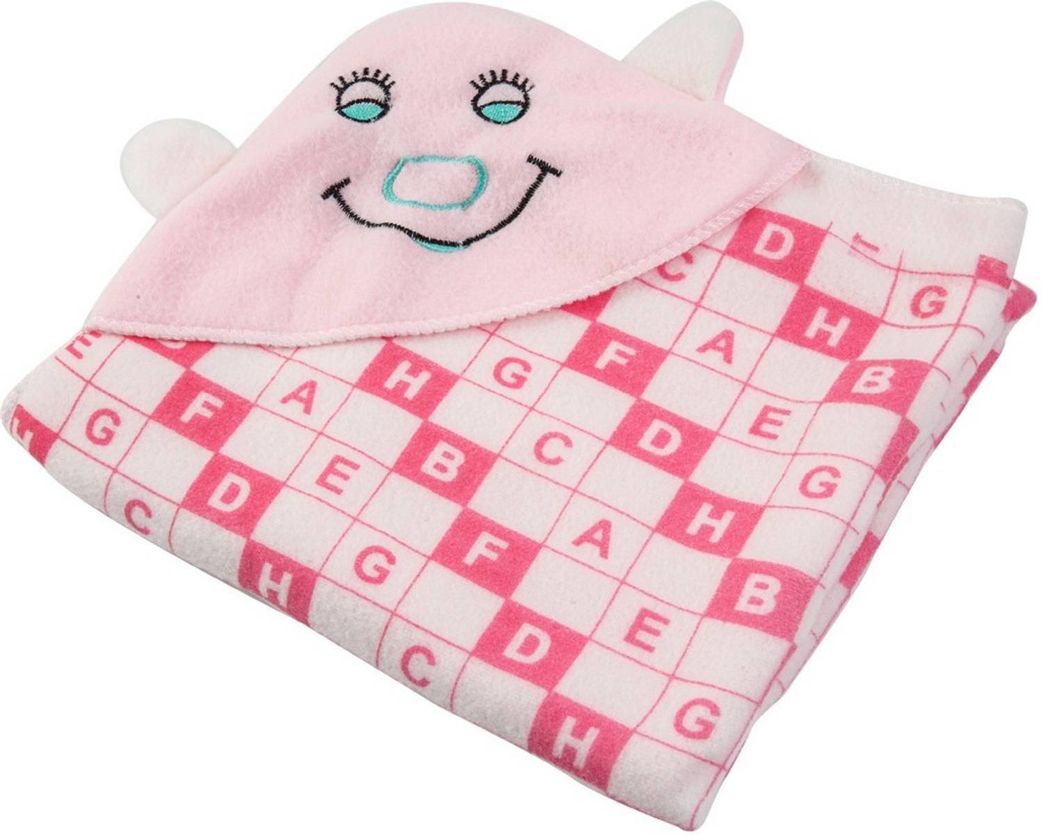 BABY ZONE Printed Single Hooded Baby Blanket for AC Room