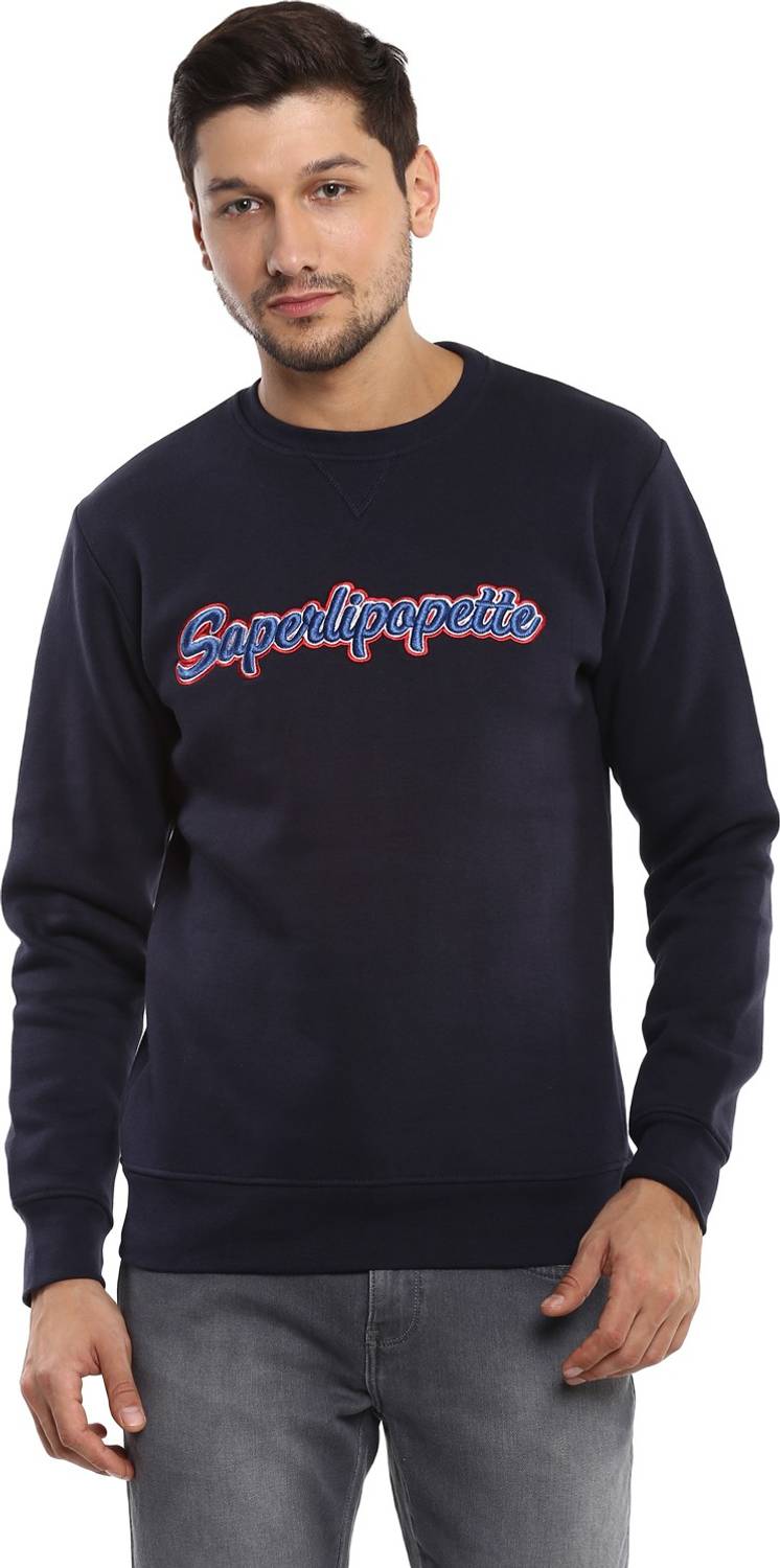 Celio Full Sleeve Solid Men Sweatshirt