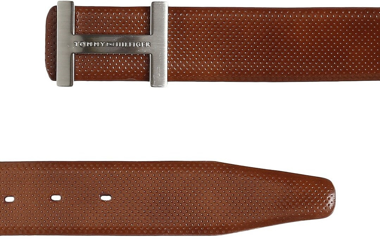 Image of TOMMY HILFIGER Men Formal Tan Genuine Leather Belt