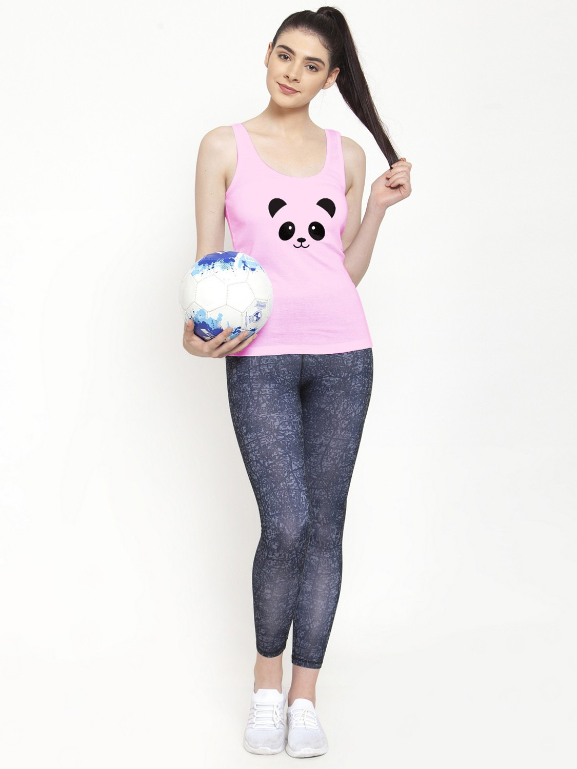 Image of FBAR Graphic Print Women Round Neck Pink T-Shirt