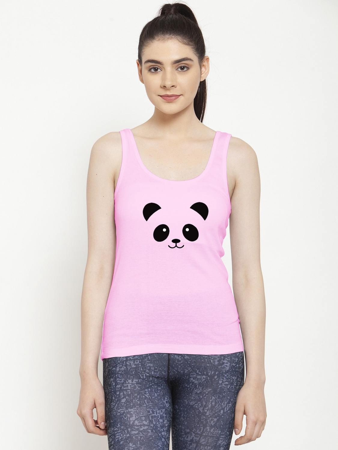 Image of FBAR Graphic Print Women Round Neck Pink T-Shirt