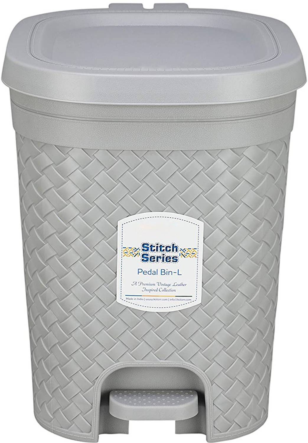 AMAZE ACTIONWARE New Design Stitched Medium Size ( 15 Ltr ) Plastic Dustbin