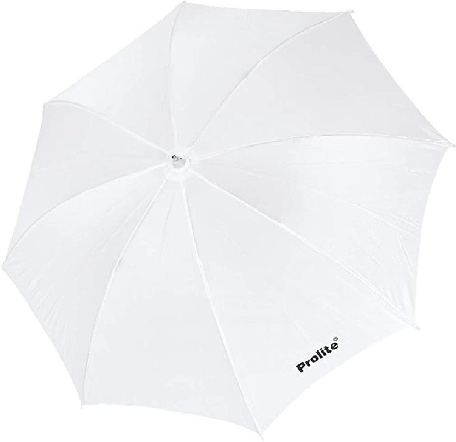 Image of Prolite Studio Standard Umbrella Diffuser (18-inch) for Photography Speedlite Flash, Continuous Light (Sungun, Porta) Videography (Pack of 1) White Reflector Umbrella