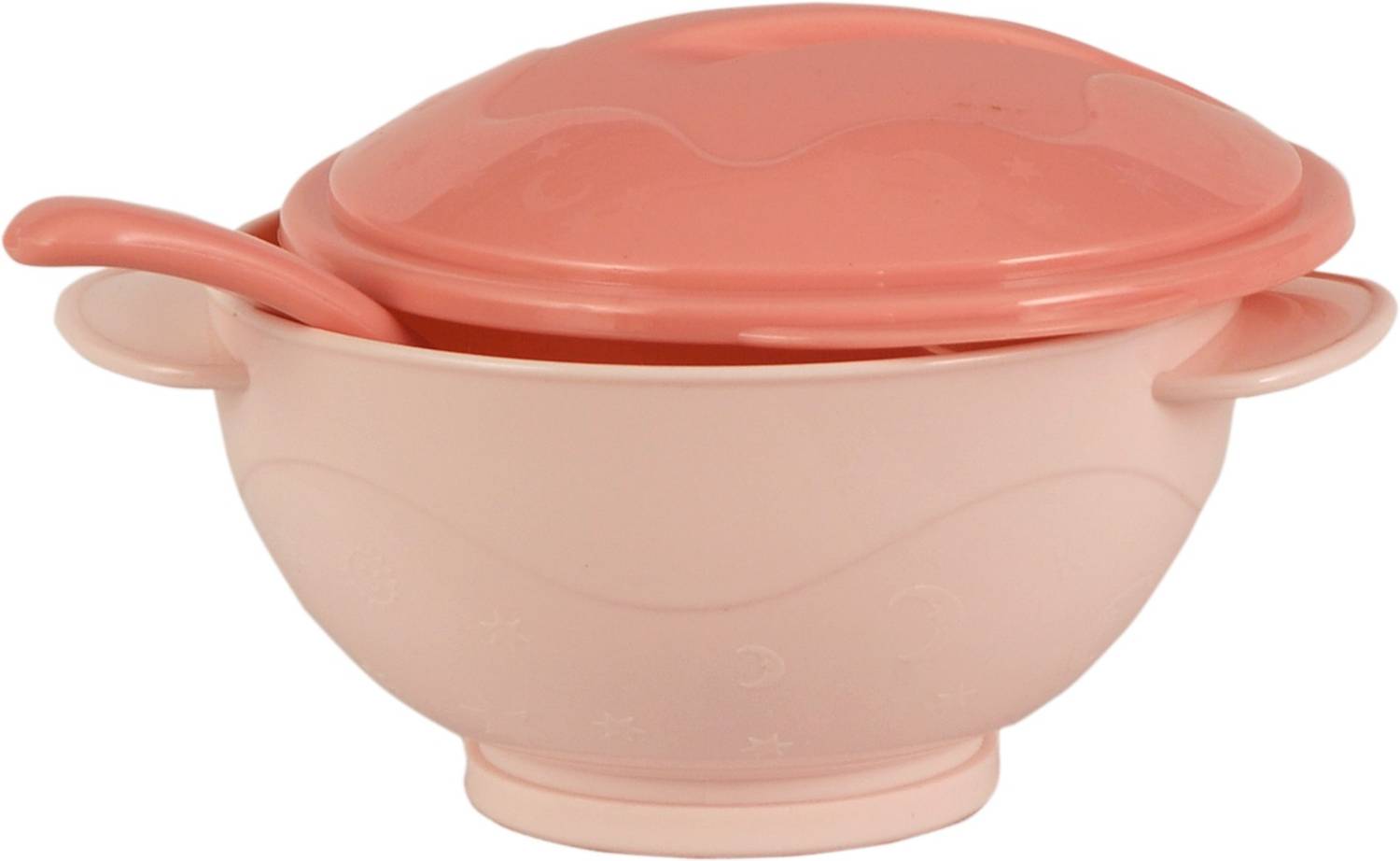 Adore Premium Food Grade Baby Food Bowl with Spoon set - Vaccum Base for Easy locking and Mess Free Feeding - Smooth and Safe - Air Tight - Leak Proof - Food Grade Plastic