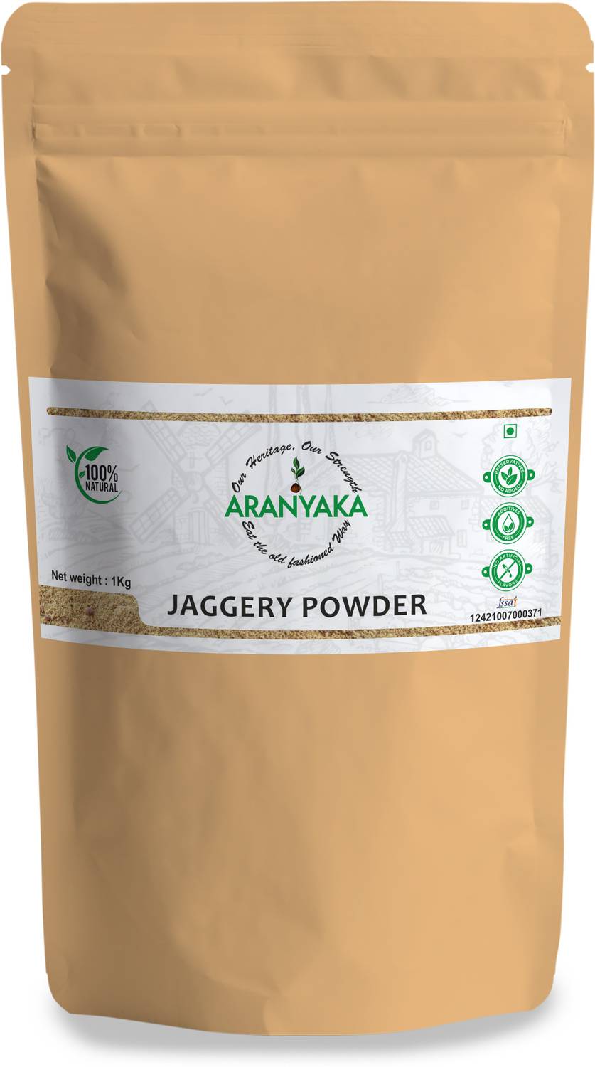 ARANYAKA Jaggery Powder, 1Kg [Pure, Natural & Chemical Free] Powder Jaggery (1 kg)-Sulphur Free Powder Jaggery