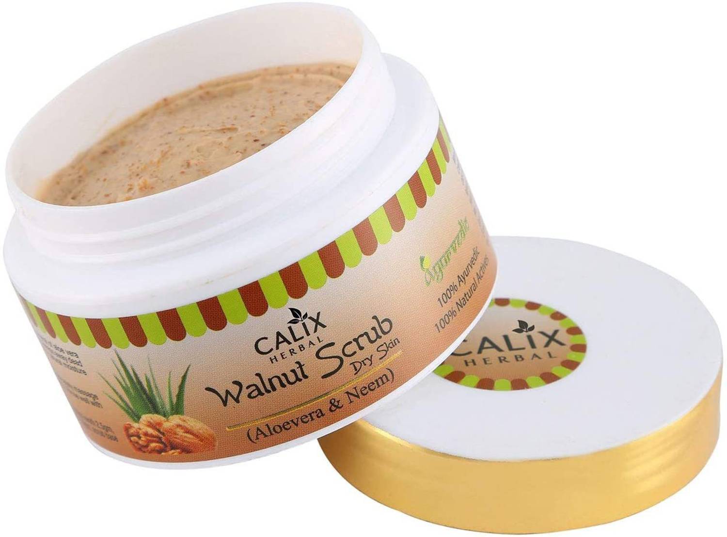 calix Herbal Organic & Ayurvedic Walnut  Scrub