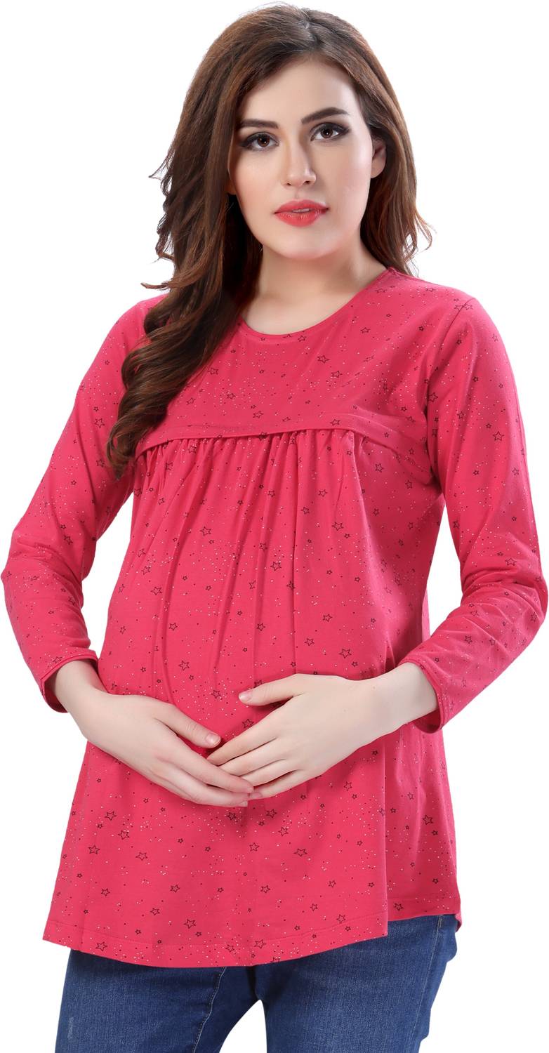 AV2 Casual 3/4 Sleeve Printed Women Multicolor Top