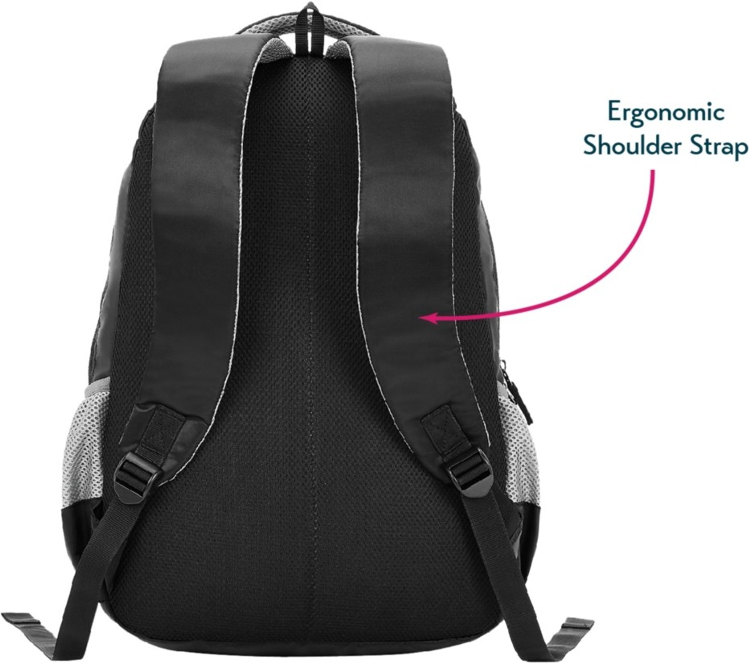 Image of Genie Lush Black 19 inch Backpack Waterproof School Bag