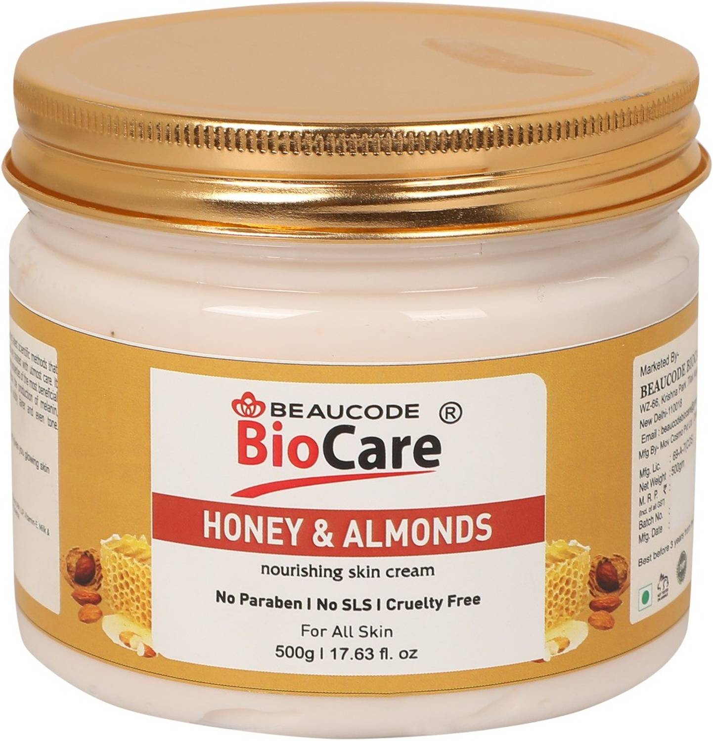 BEAUCODE BioCare Honey & Almonds Cream