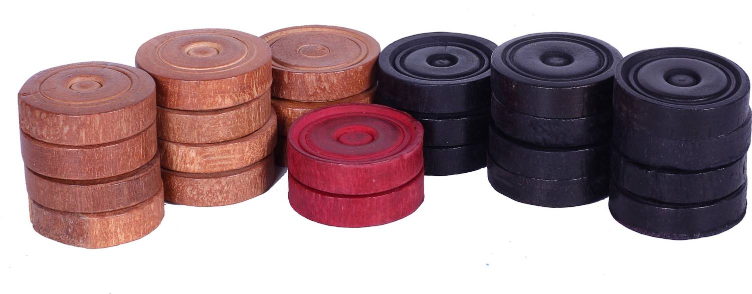 amrita wooden carrom coins/pawns for carrom board Carrom Pawns