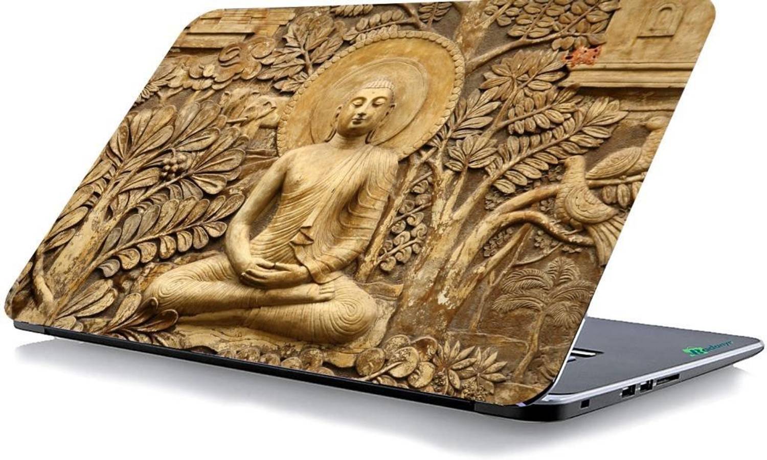 BUSY2BUY BUDDHA 3D LAPTOP SKIN STICKER VINYL Reusable Laptop Skin Compatible for 15.6 inch