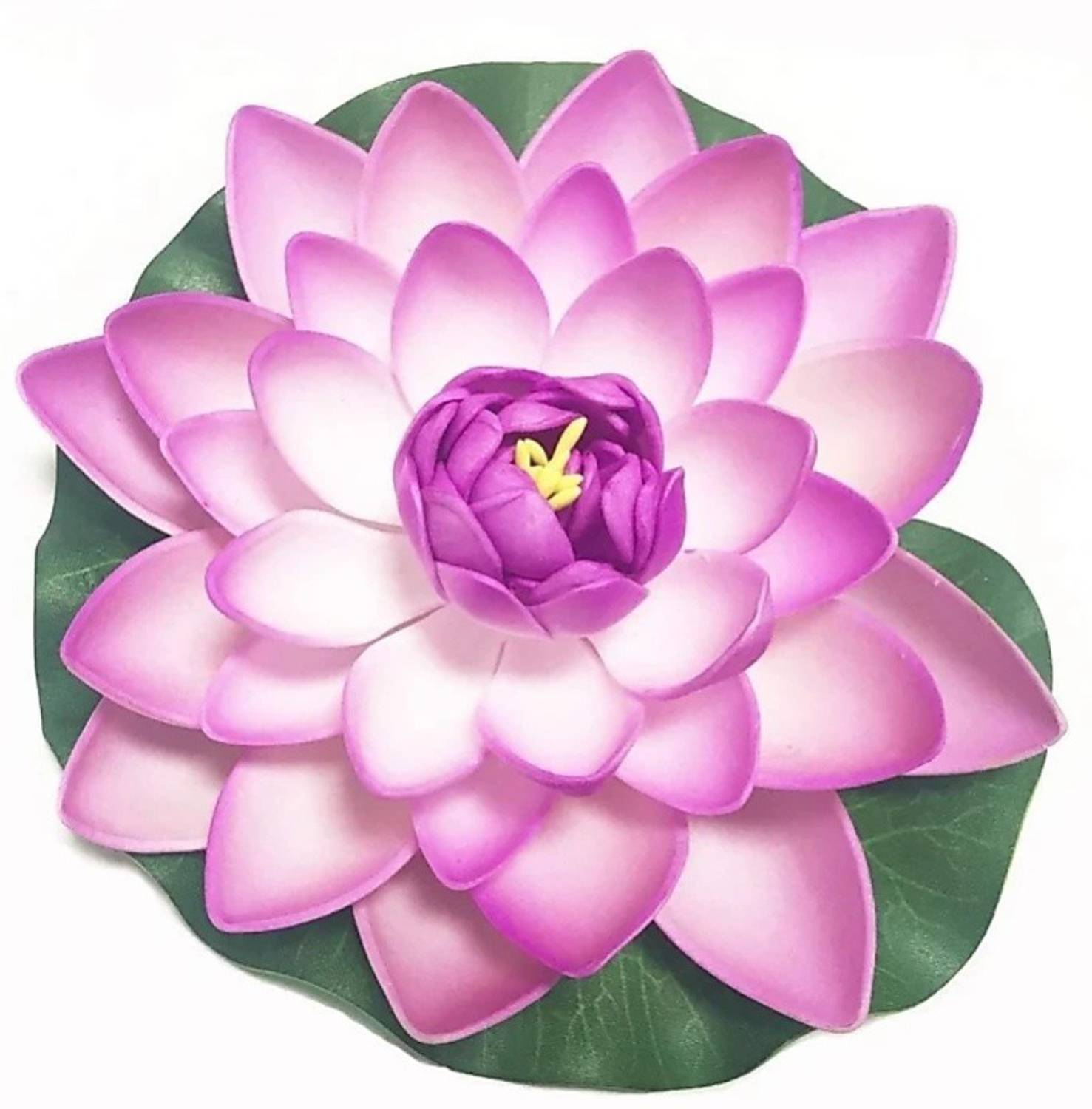AGAMI Decorative Big 7 inch Floating Lotus Artificial Flowers for Decoration and Gifting Purple Lotus Artificial Flower
