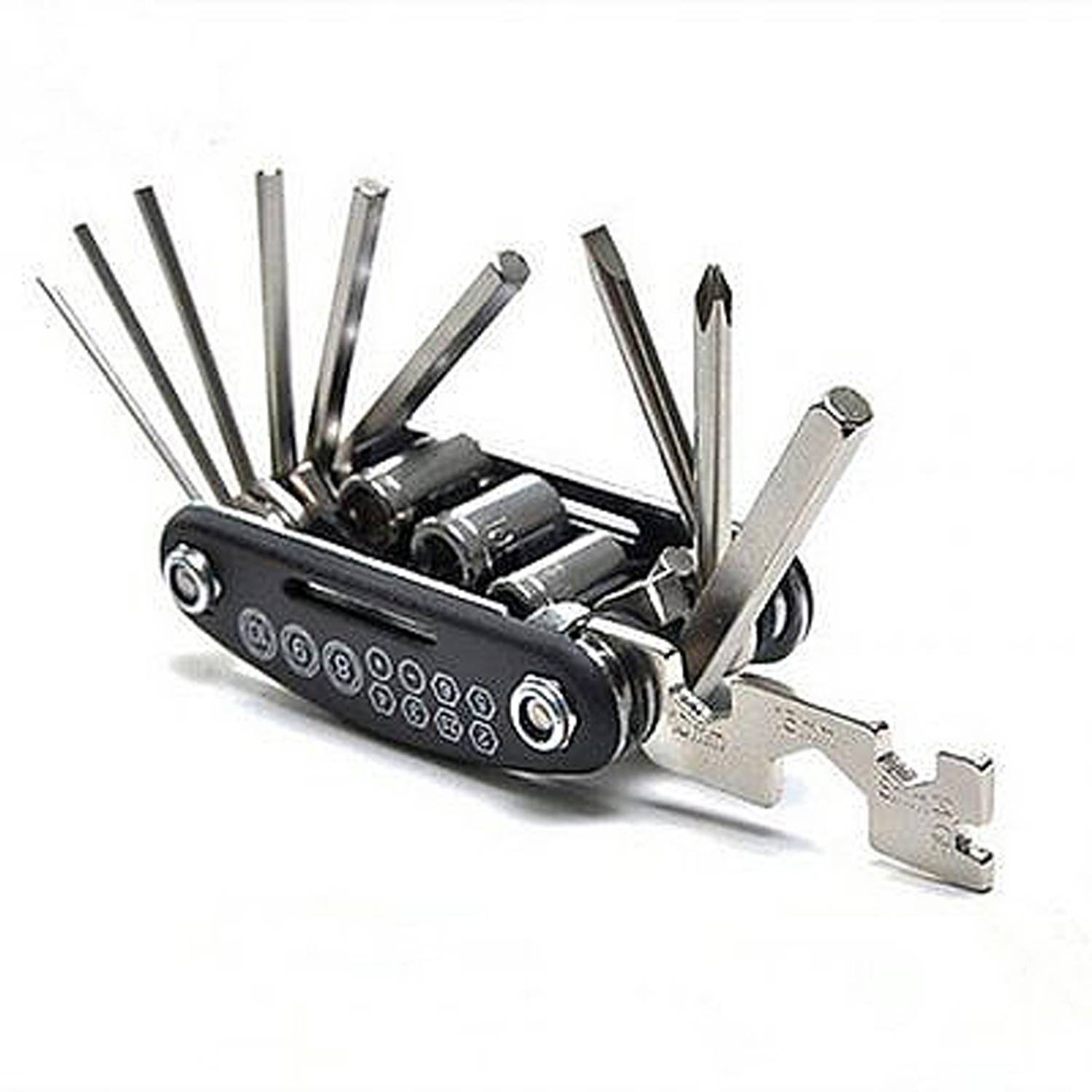 2fortheroad 30003 Bicycle Cycle Cycling Folding Multitool Kit Multi Tool Allen Key Cycling Cycle tools