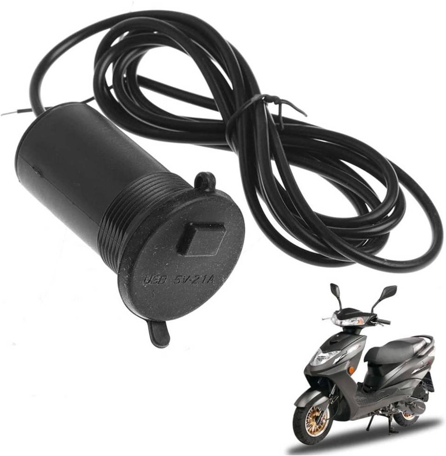 carempire Universal Waterproof Car Motorcycle USB Charger Adapter Electric Bicycle Handlebar Power Supply Port Socket For Smart Phone GPS 5 A Bike Mobile Charger
