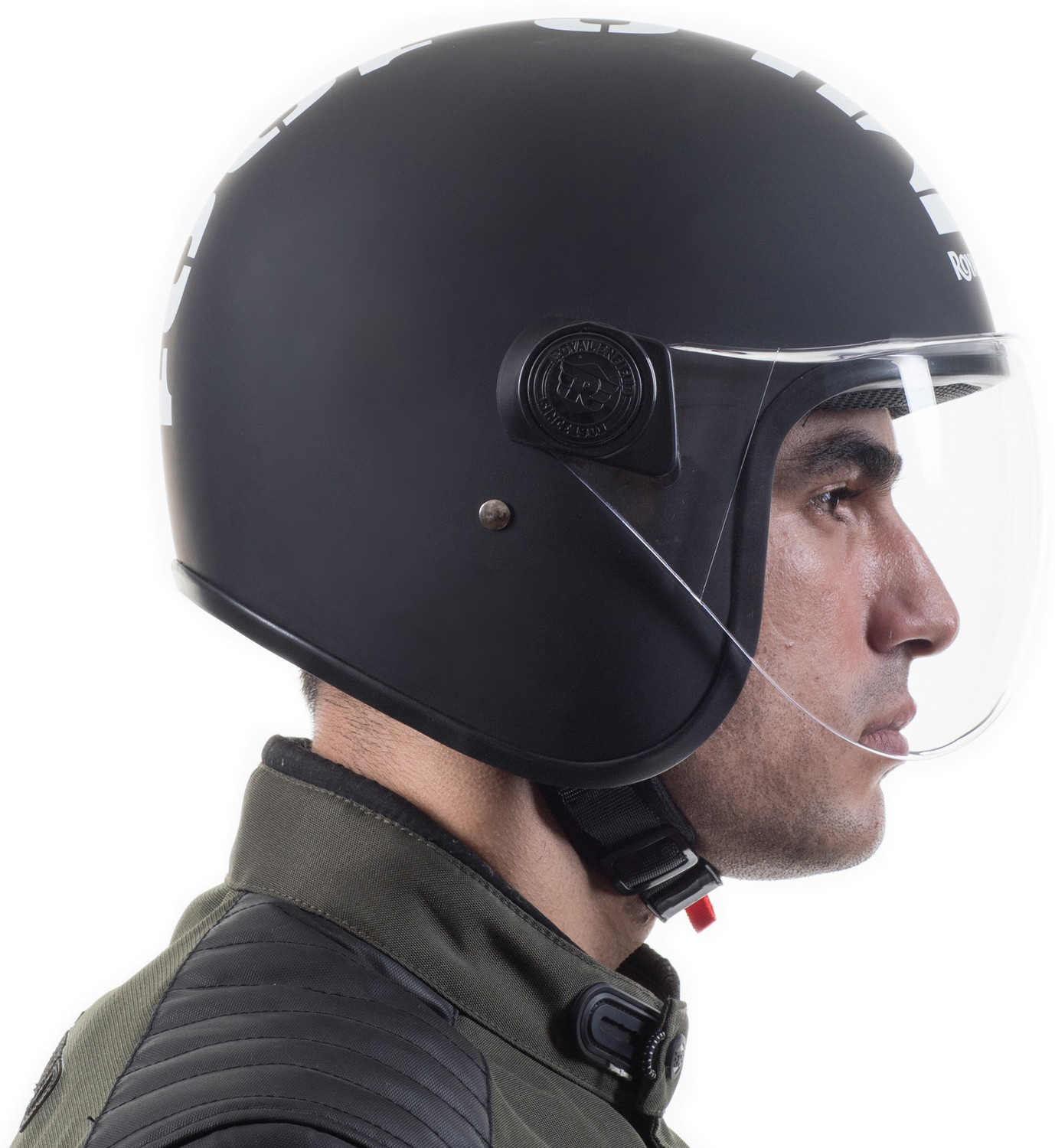Image of ROYAL ENFIELD Open Face MLG with Visor ISI Certified Motorbike Helmet