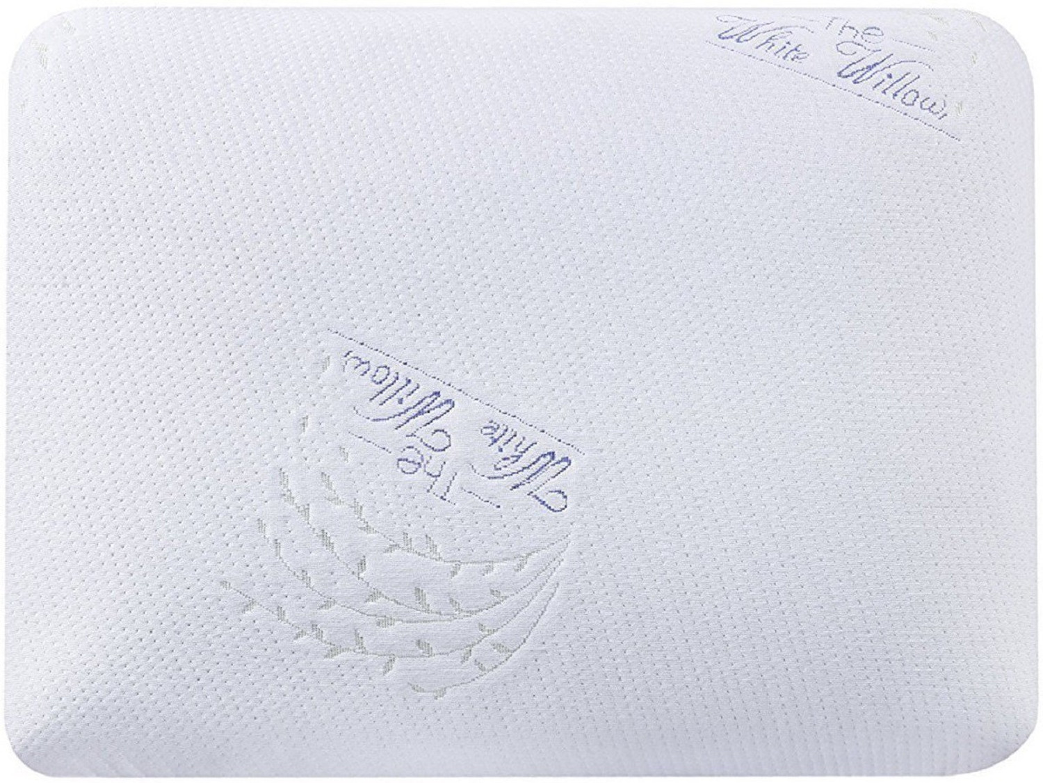 Image of The White Willow Memory Foam, Air Sleeping Pillow Pack of 1 Motifs King Size Neck and Back Pain Relief Ventilated Active