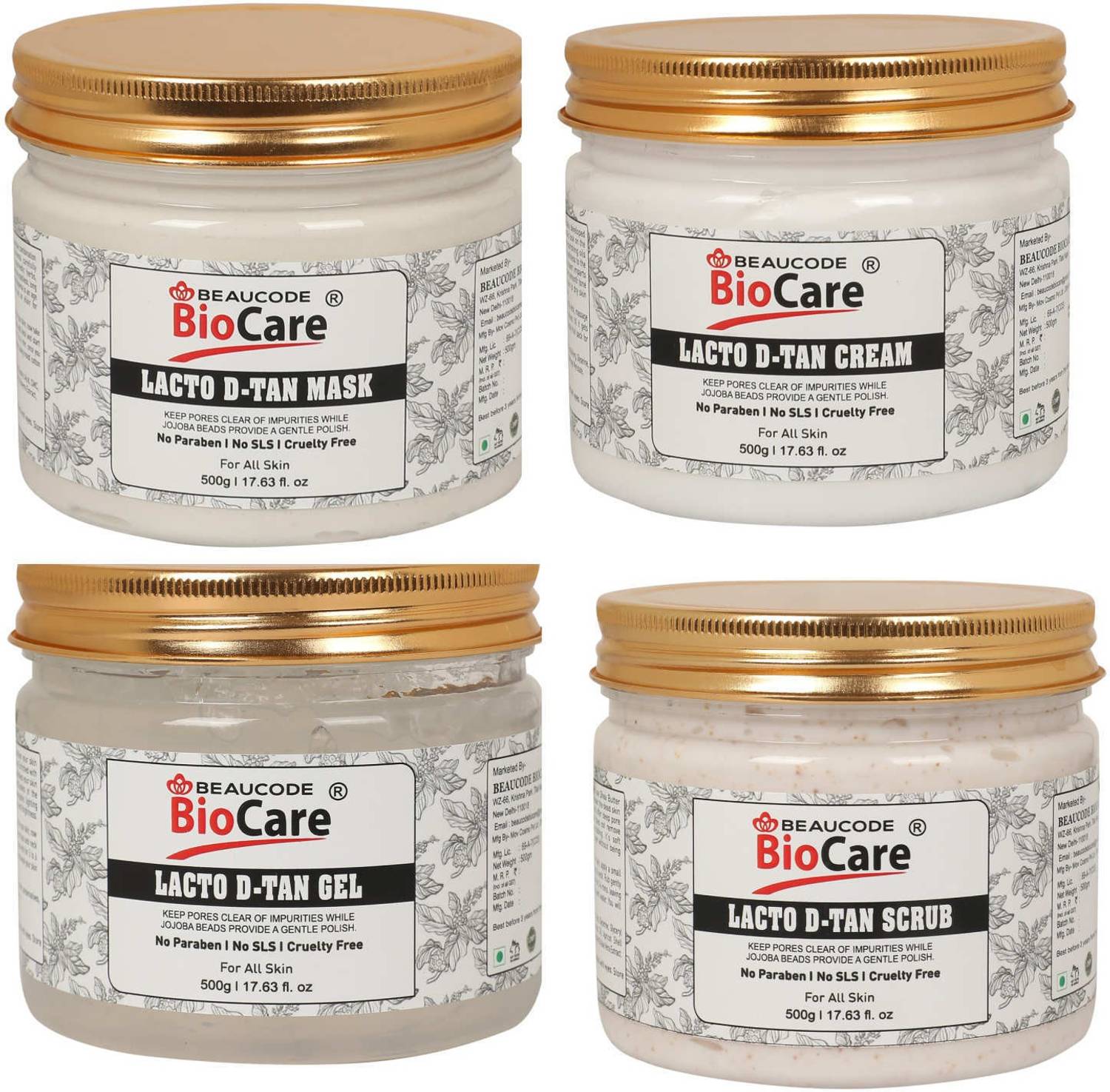 BEAUCODE BioCare Lacto D Tan Facial Kit For Women & Men For All Skin Types