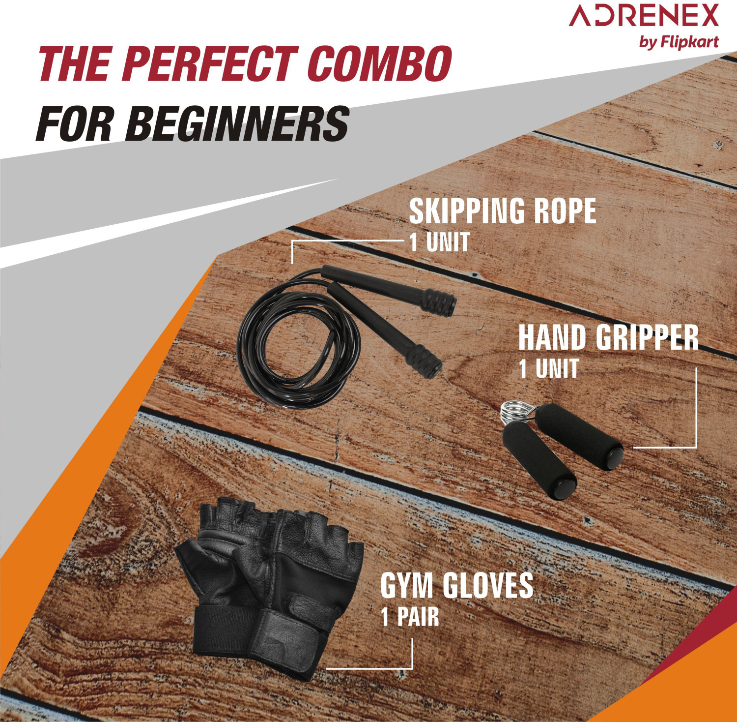 Image of Adrenex 70 kg Barbells and Dumbbell Rods and Accessories Home Gym Combo