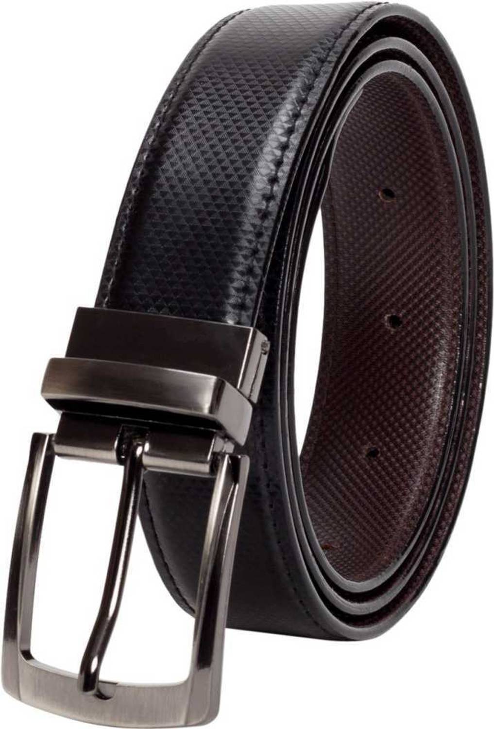 Belton Men & Women Black Artificial Leather Belt