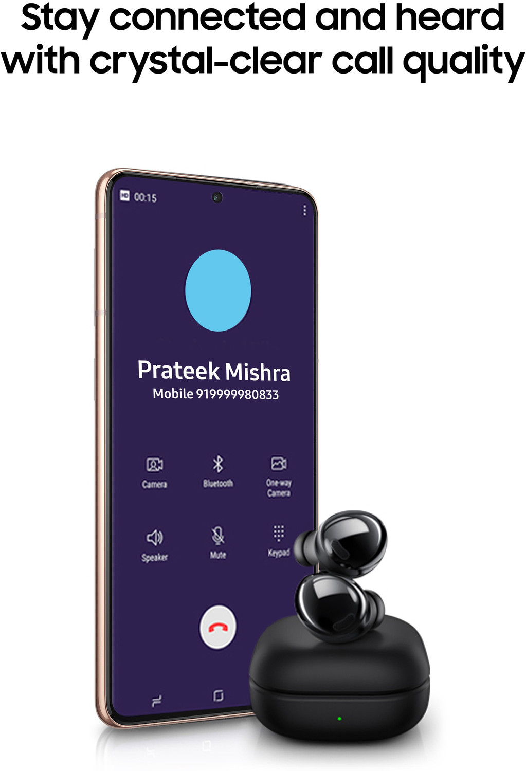 Image of Samsung Galaxy Buds Pro Active Noise Cancellation Enabled Bluetooth