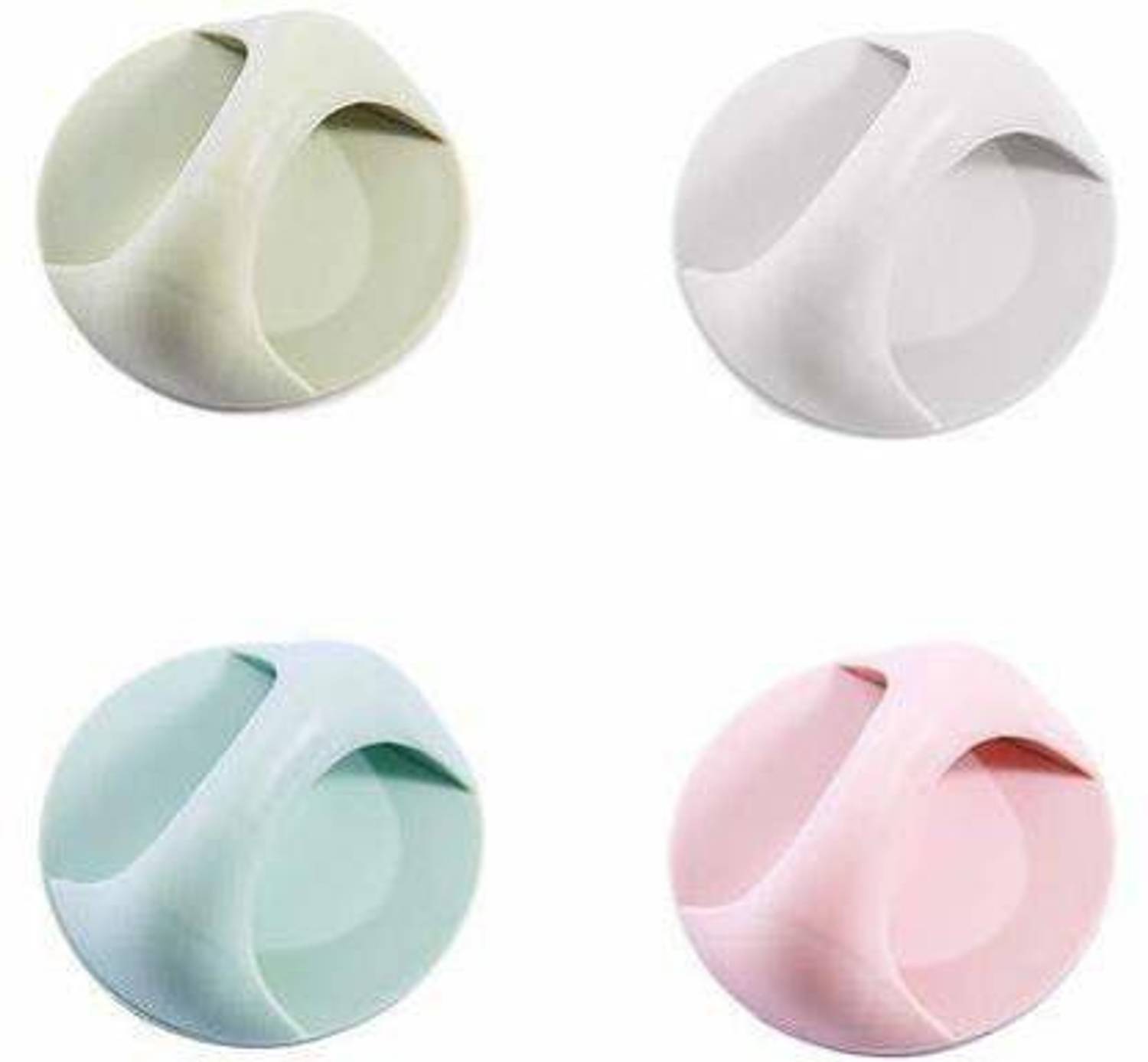 Antoj Self Adhesive Plastic Drawer Handle/Cabinet Handle/Drawer Knob 4pcs Plastic Cabinet/Drawer Handle