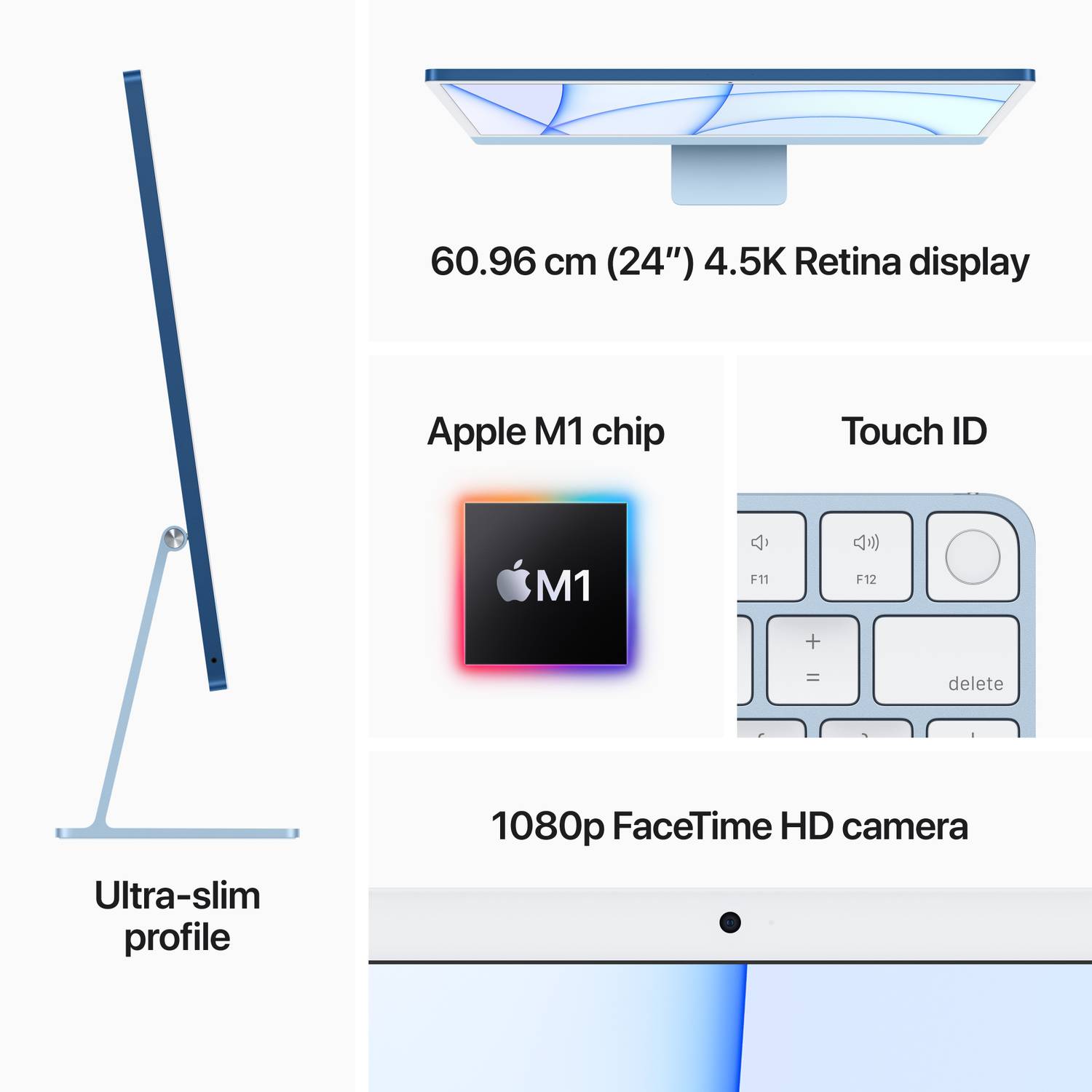 Apple 2021 iMac with 4.5K Retina display M1 (8 GB Unified/256 GB