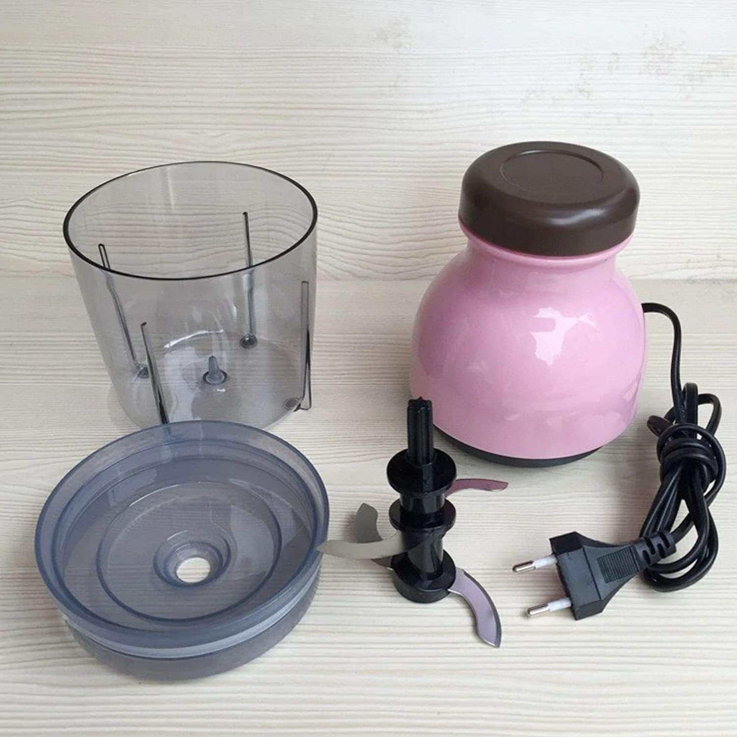 Image of Lipsa Enterprise Mini Electric Multifunction Food Grinder Vegetable Fruit Mixer Blender Chopper 230 W Food Processor (Pink)