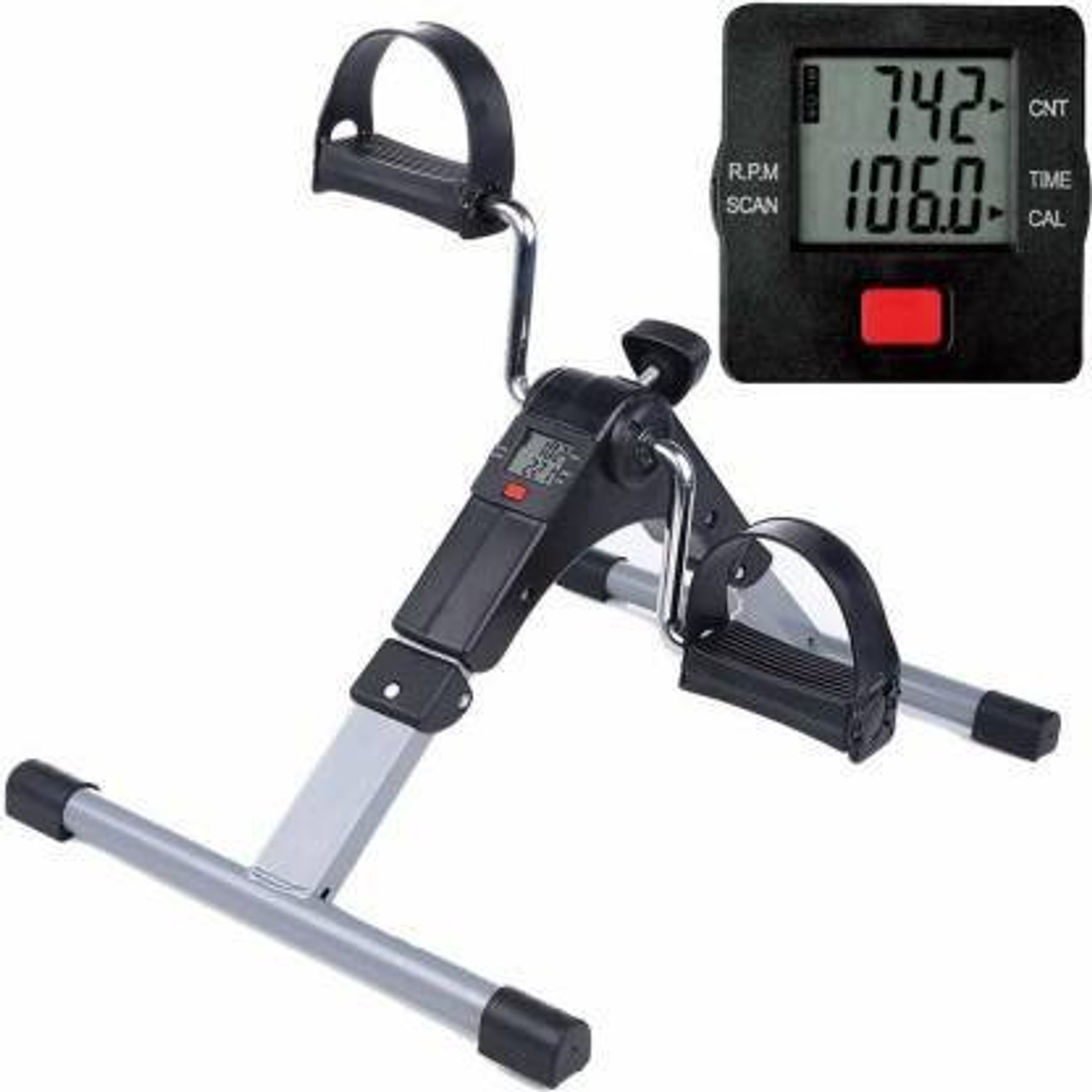Image of YESRUER Fitness Cycle - Foot Pedal Exercise Mini Pedal Exerciser Cycle Mini Pedal Exerciser Cycle