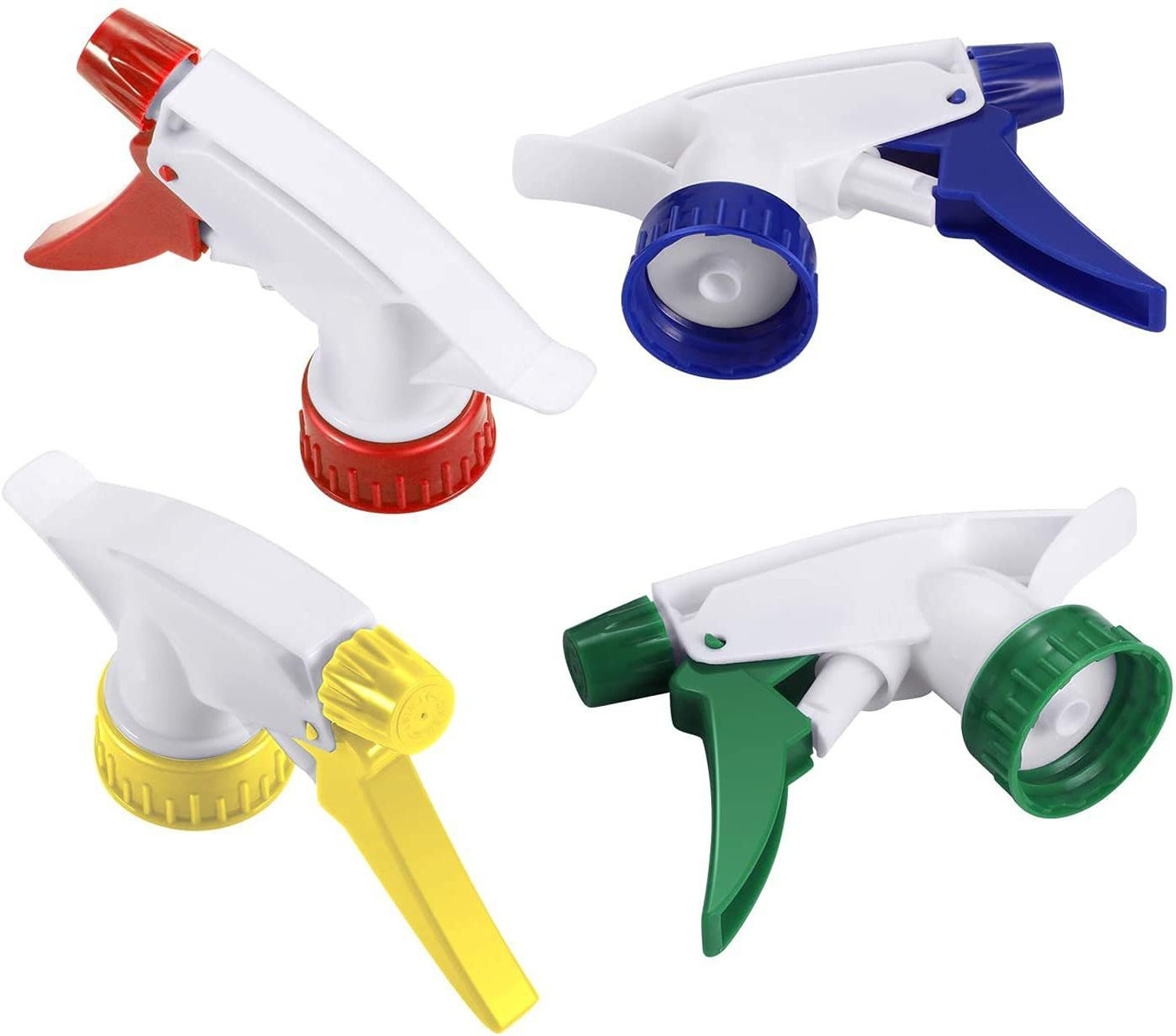 Image of IKIS Multicolour Plastic Trigger Spray Bottle Nozzle Head | Spray Gun | Sprayer | Spray for Bottle For Home, Salon And office purpose | Fits on Every Bottle- Bottle Not Included- Combo Pack of 12 1 L Hand Held Sprayer