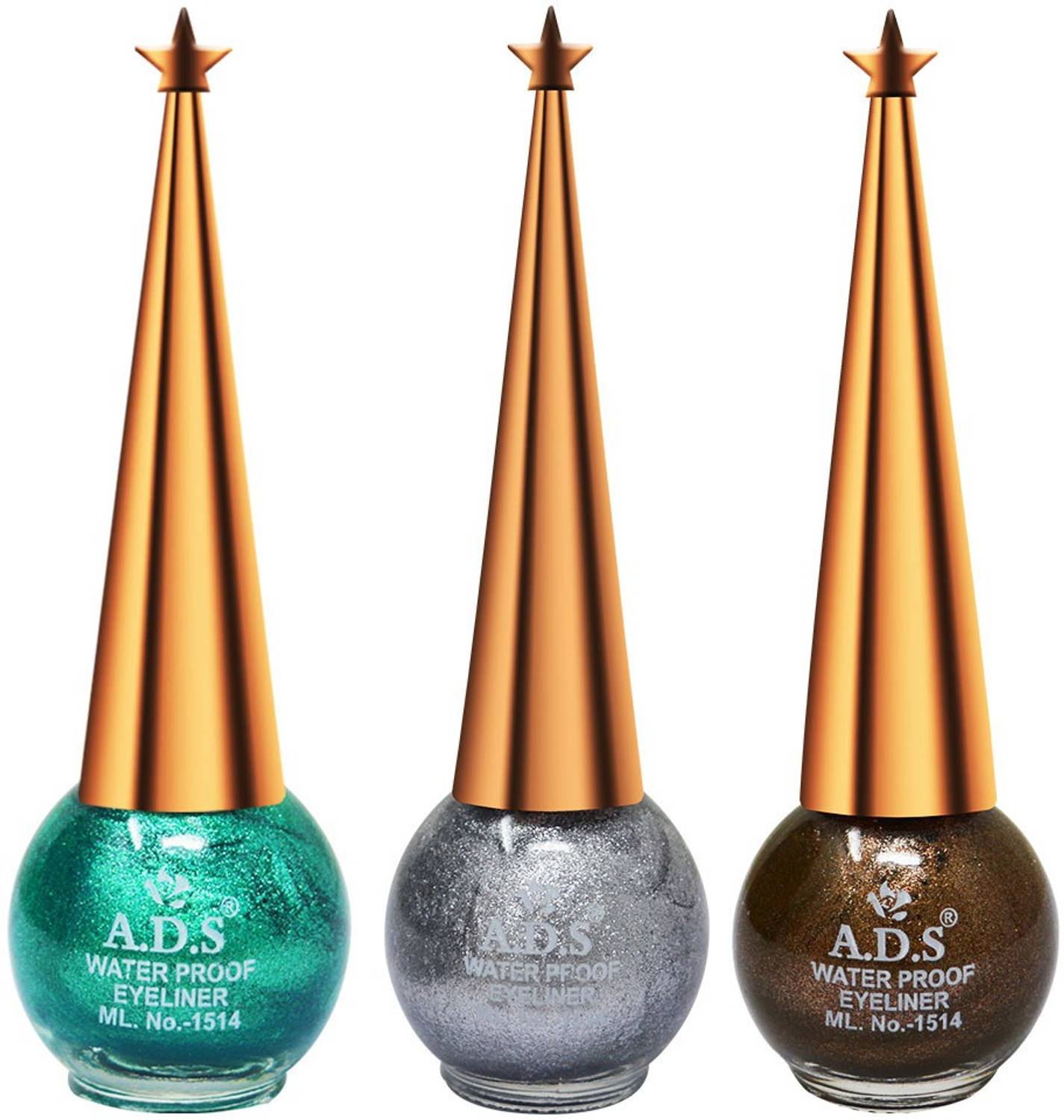 ADS Good Choice India Eyeliner, Water Resistant, Long-Lasting, Shade- (AE501) Each 10 ml