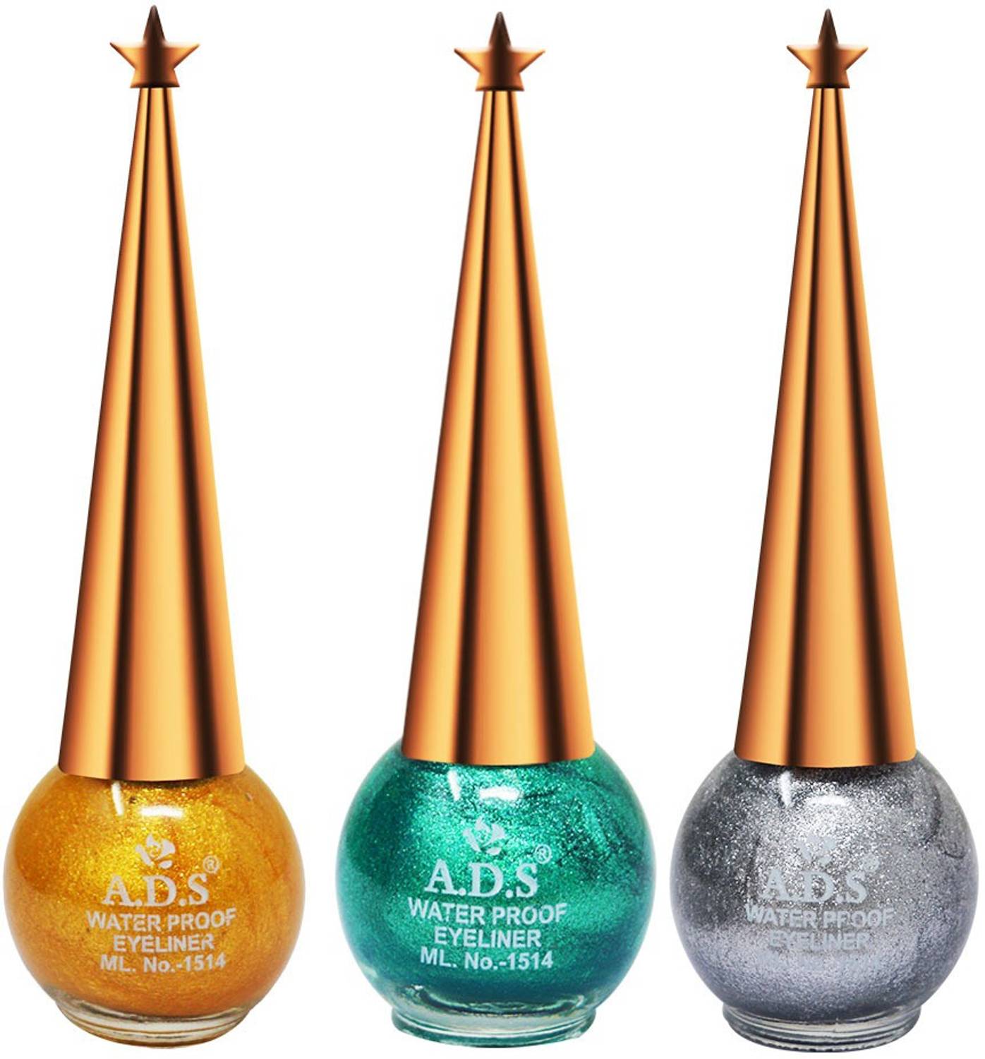 ADS Good Choice India Eyeliner, Water Resistant, Long-Lasting, Shade- (AE501) Each 10 ml