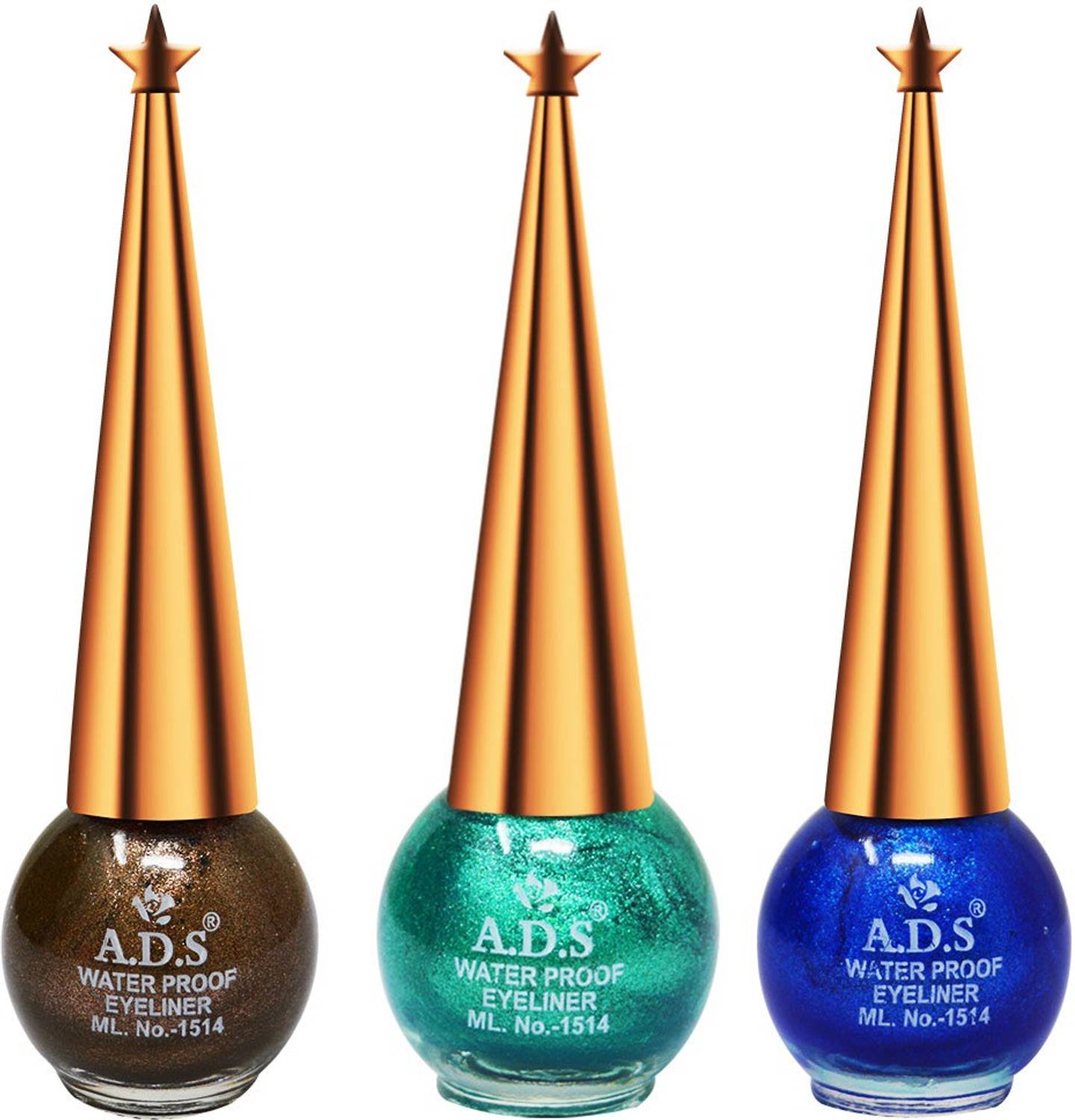 ADS Good Choice India Eyeliner, Water Resistant, Long-Lasting, Shade- (AE501) Each 10 ml