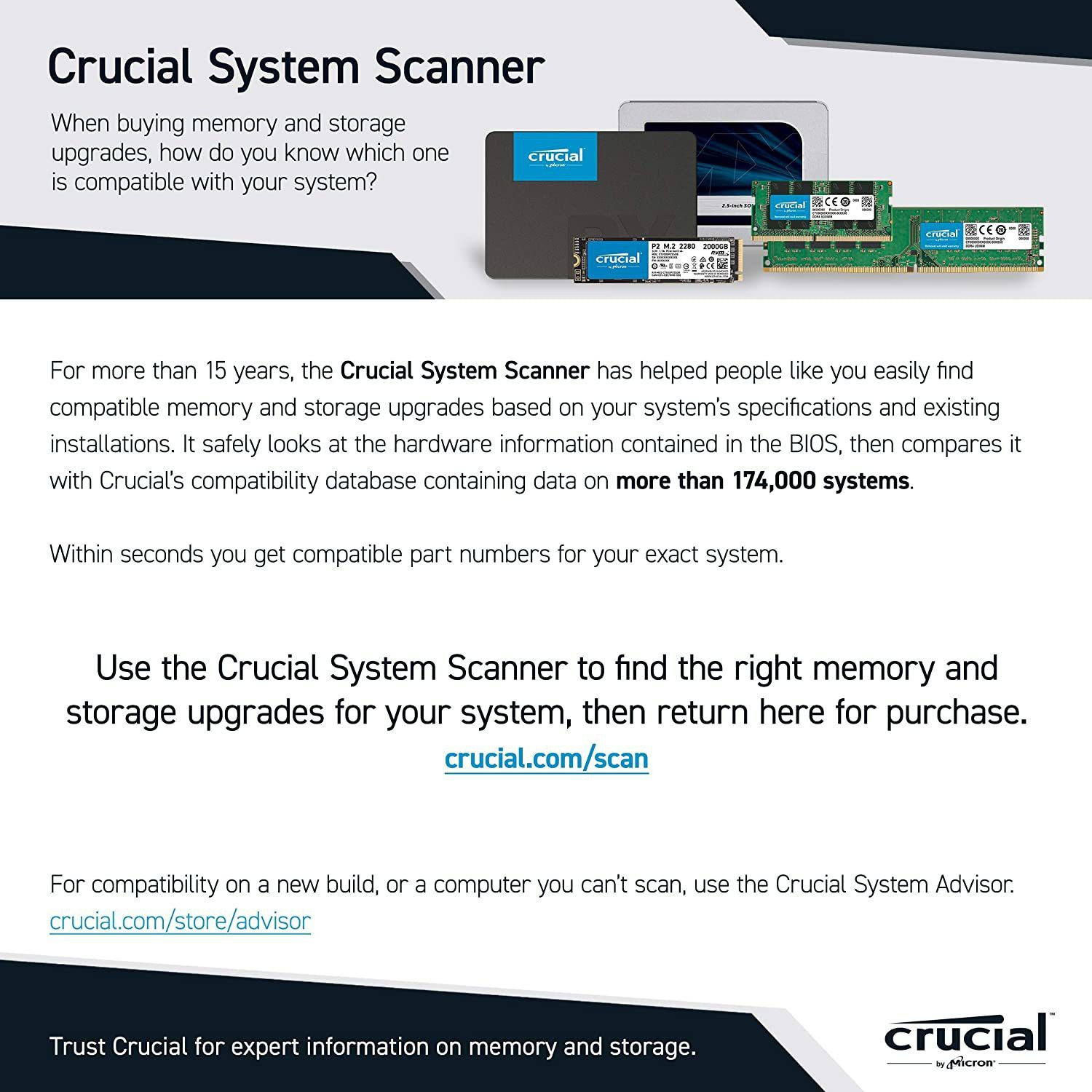 Image of Crucial 3200 MHz DDR4 16 GB (Single Channel) Mac, Server UDIMM (CL22 Desktop Gaming RAM)