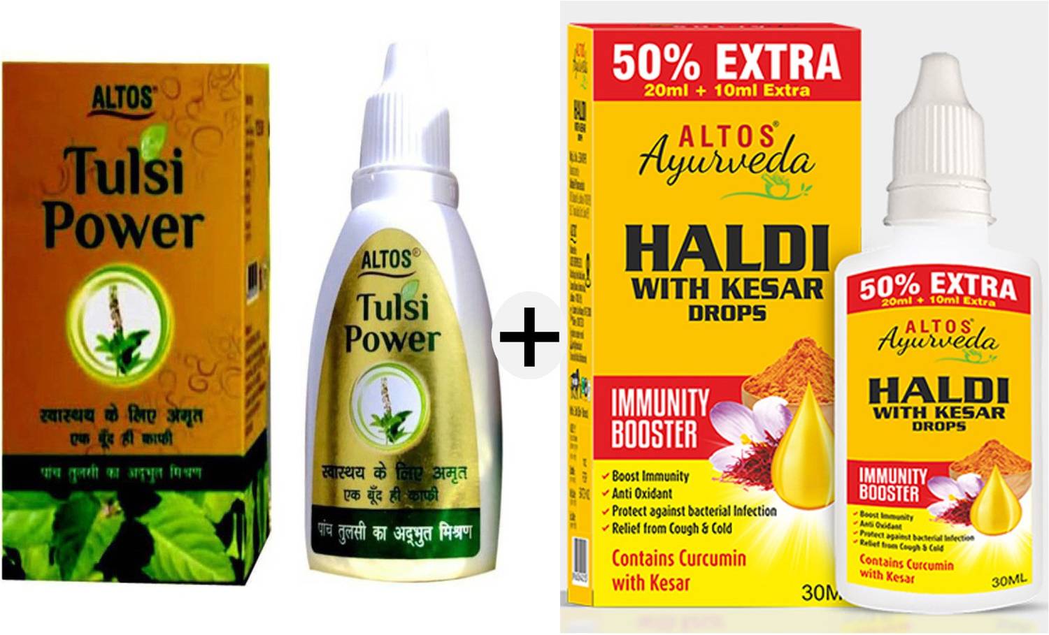 ALTOS Ayurveda TULSI and HALDI KESAR DROPS