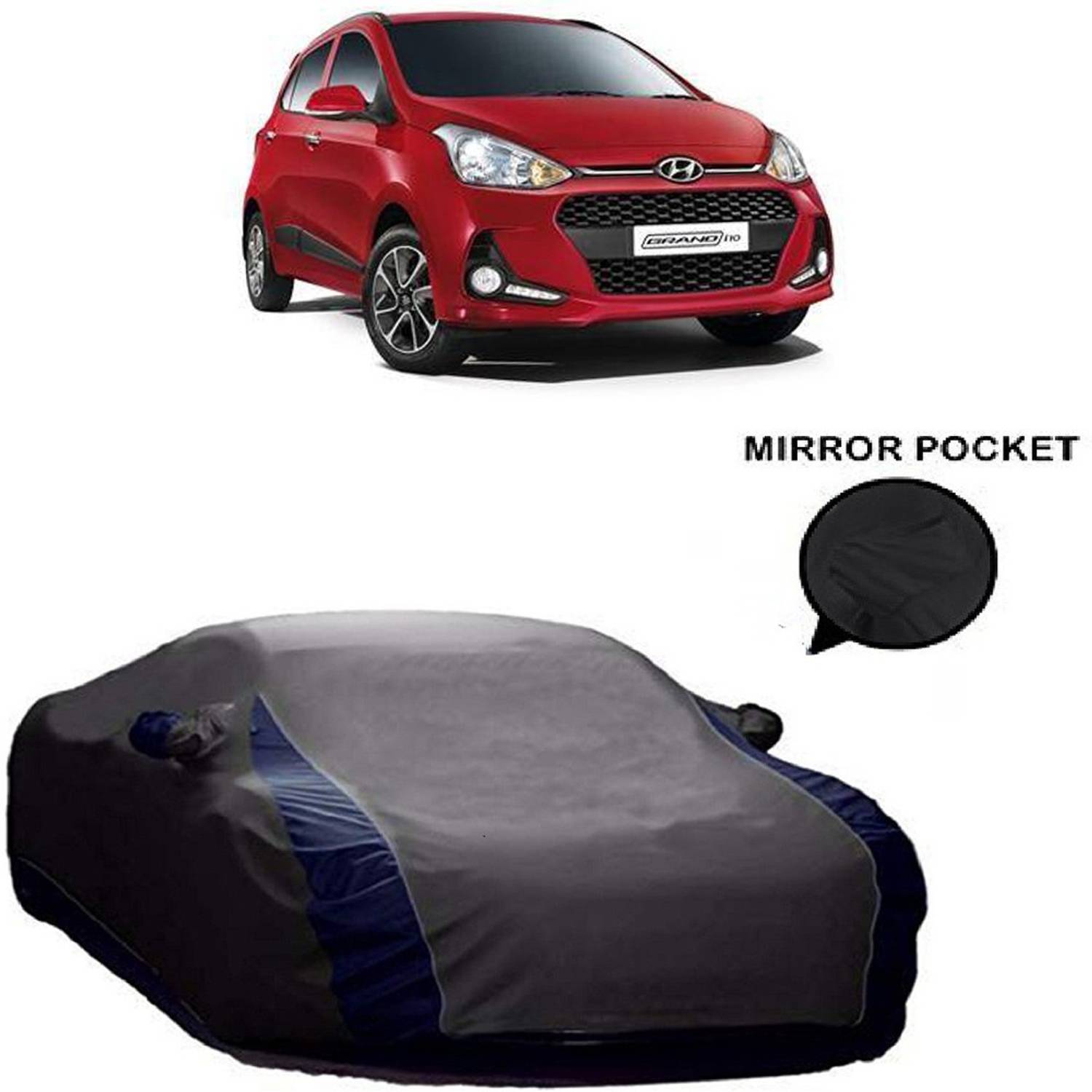 Ascension Car Cover For Hyundai Grand i10 (With Mirror Pockets)