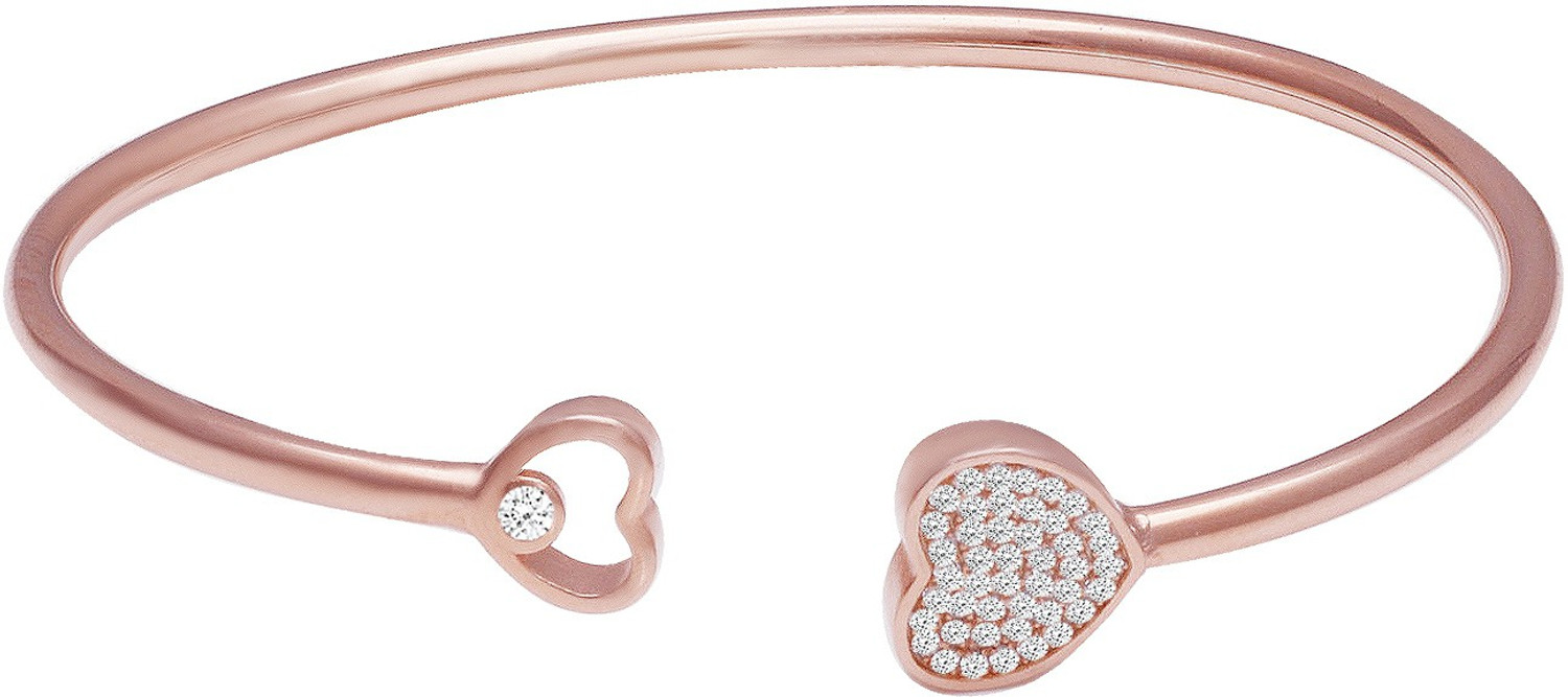 Image of GIVA Sterling Silver Cubic Zirconia Sterling Silver Ring Bracelet