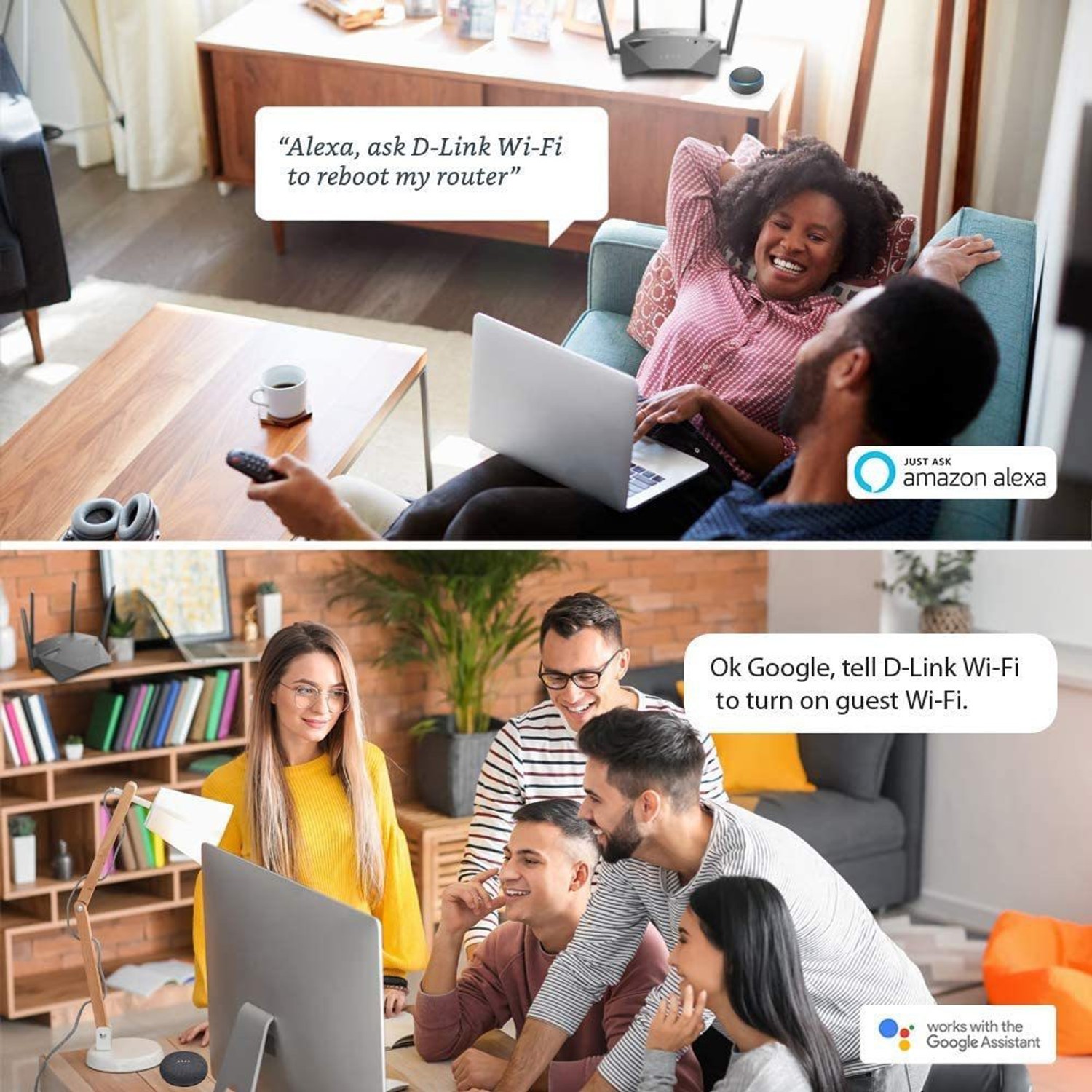 Image of D-Link DIR 1950 Wireless Router 2.4 GHz, 5 GHz 1900 Mbps Wifi Speed Dual Band External Antenna Ethernet (Cable Broadband)