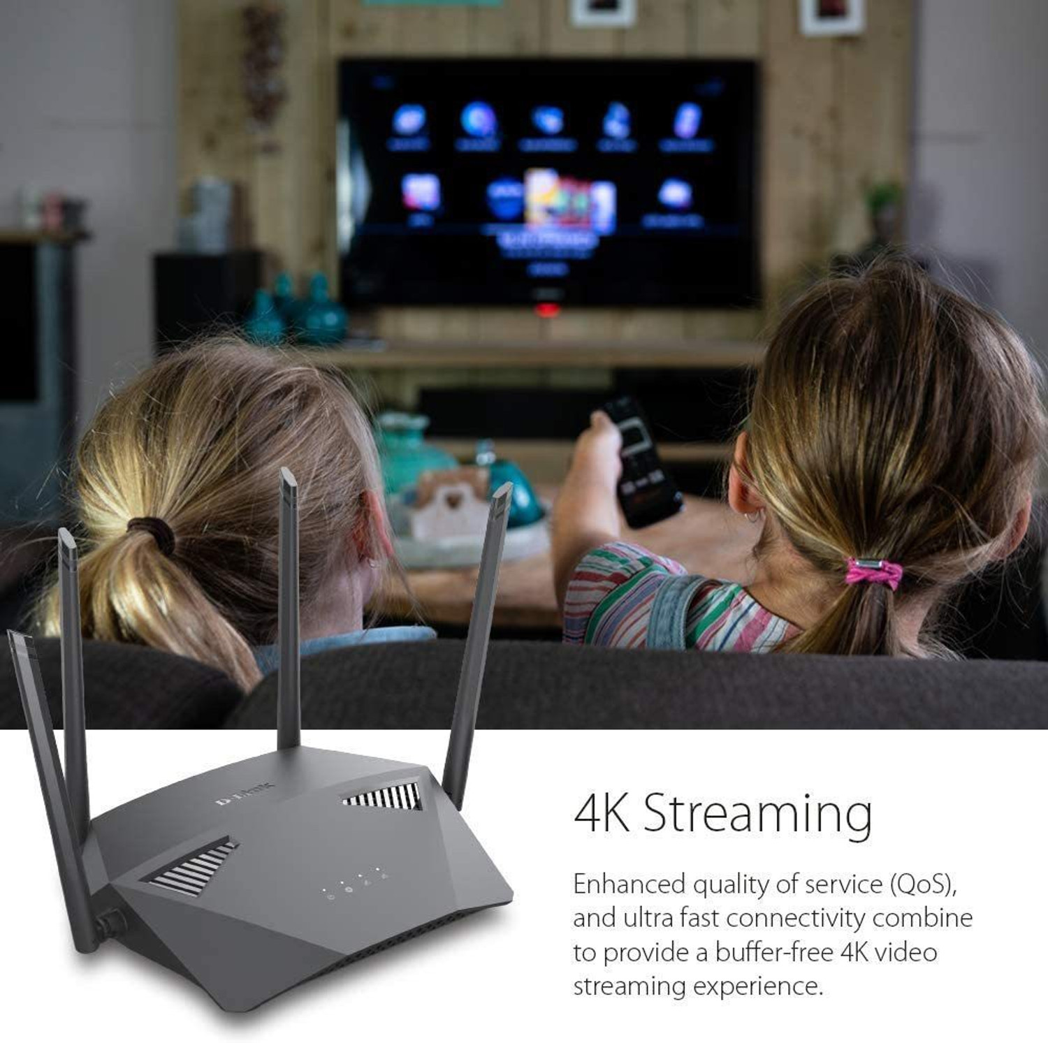 Image of D-Link DIR 1950 Wireless Router 2.4 GHz, 5 GHz 1900 Mbps Wifi Speed Dual Band External Antenna Ethernet (Cable Broadband)