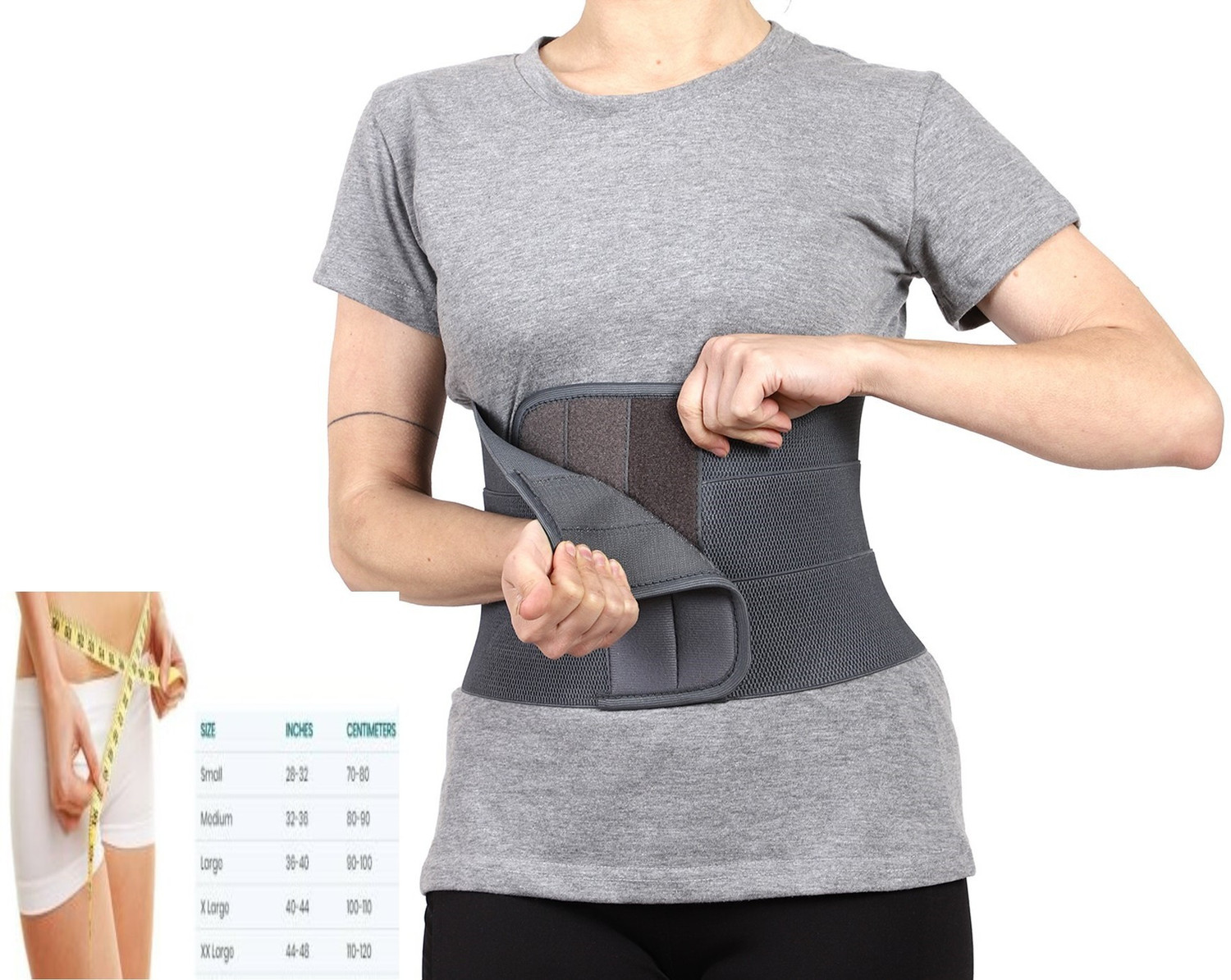 Image of Longlife Abdominal Belt Grey Medium Abdominal Belt