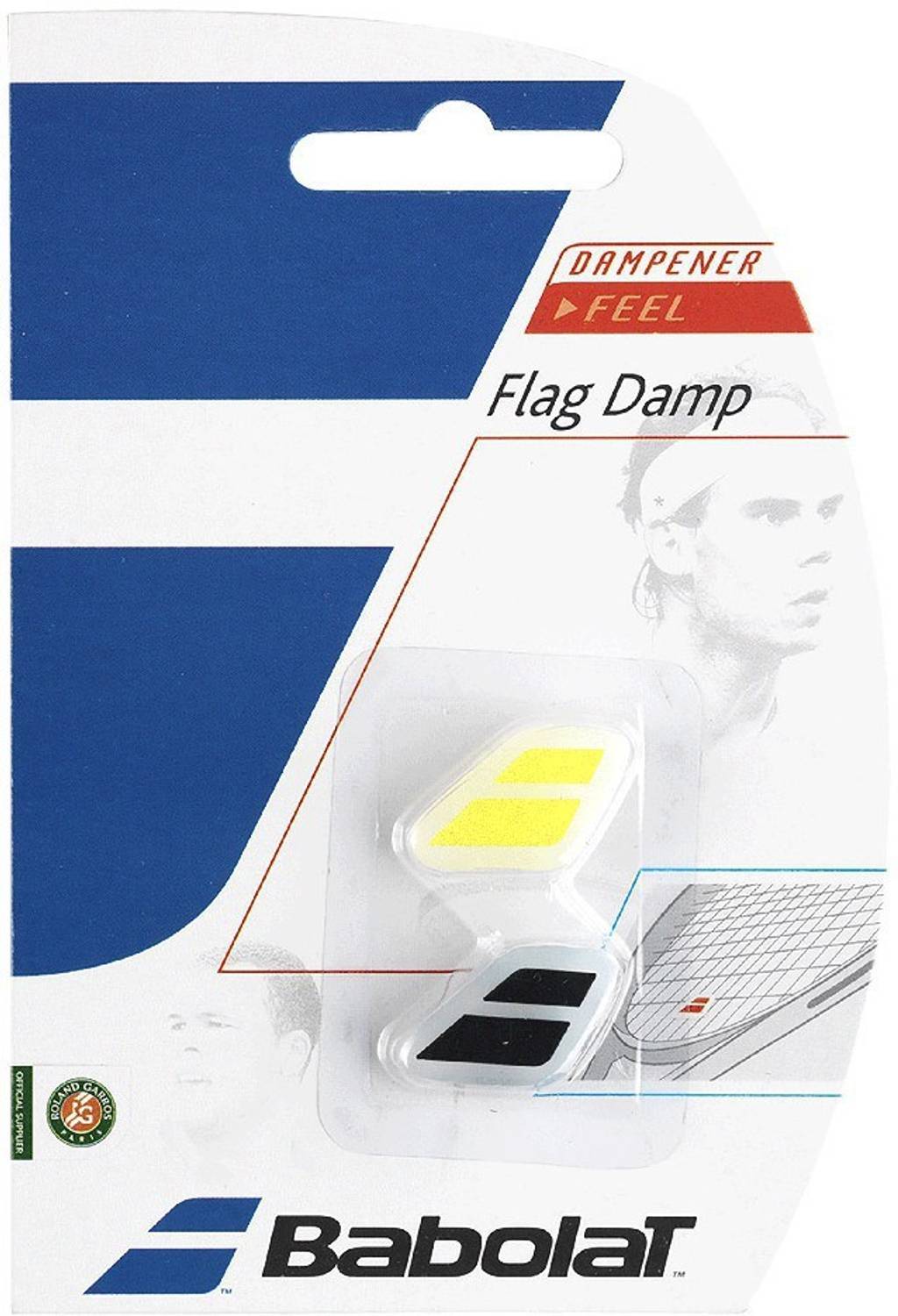 BABOLAT FLAG DAMP X 2* Tennis Dampener (black yellow)
