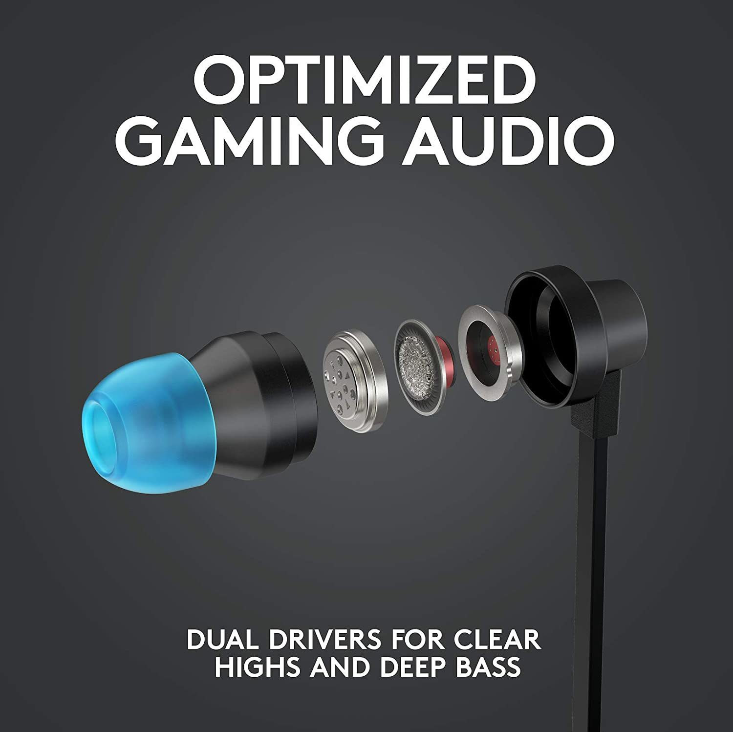 Image of Logitech G333 Gaming Earphones Wired Gaming