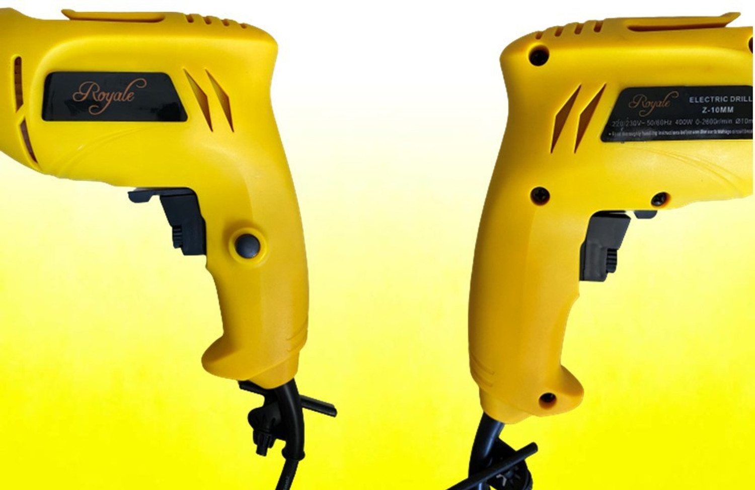 Image of Zebra Premium Tools 400W Screwdriver Reversible 10MM Hammer Drill Machine Home Drilling Variable Spd Z-10MM Pistol Grip Drill