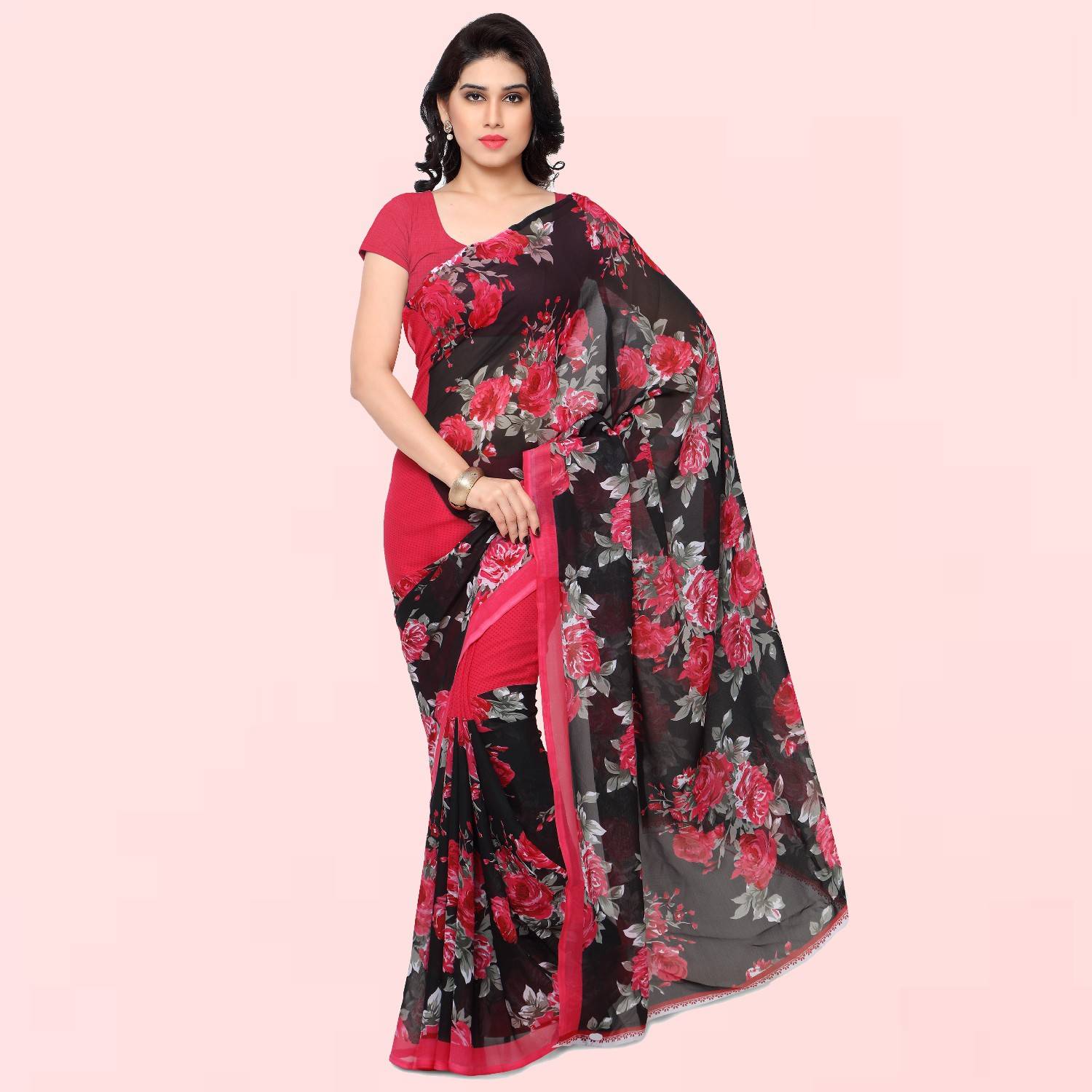 Anand Sarees Printed Bollywood Georgette Saree