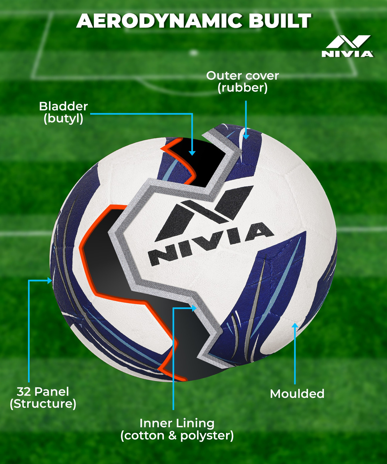 nivia storm revolution football