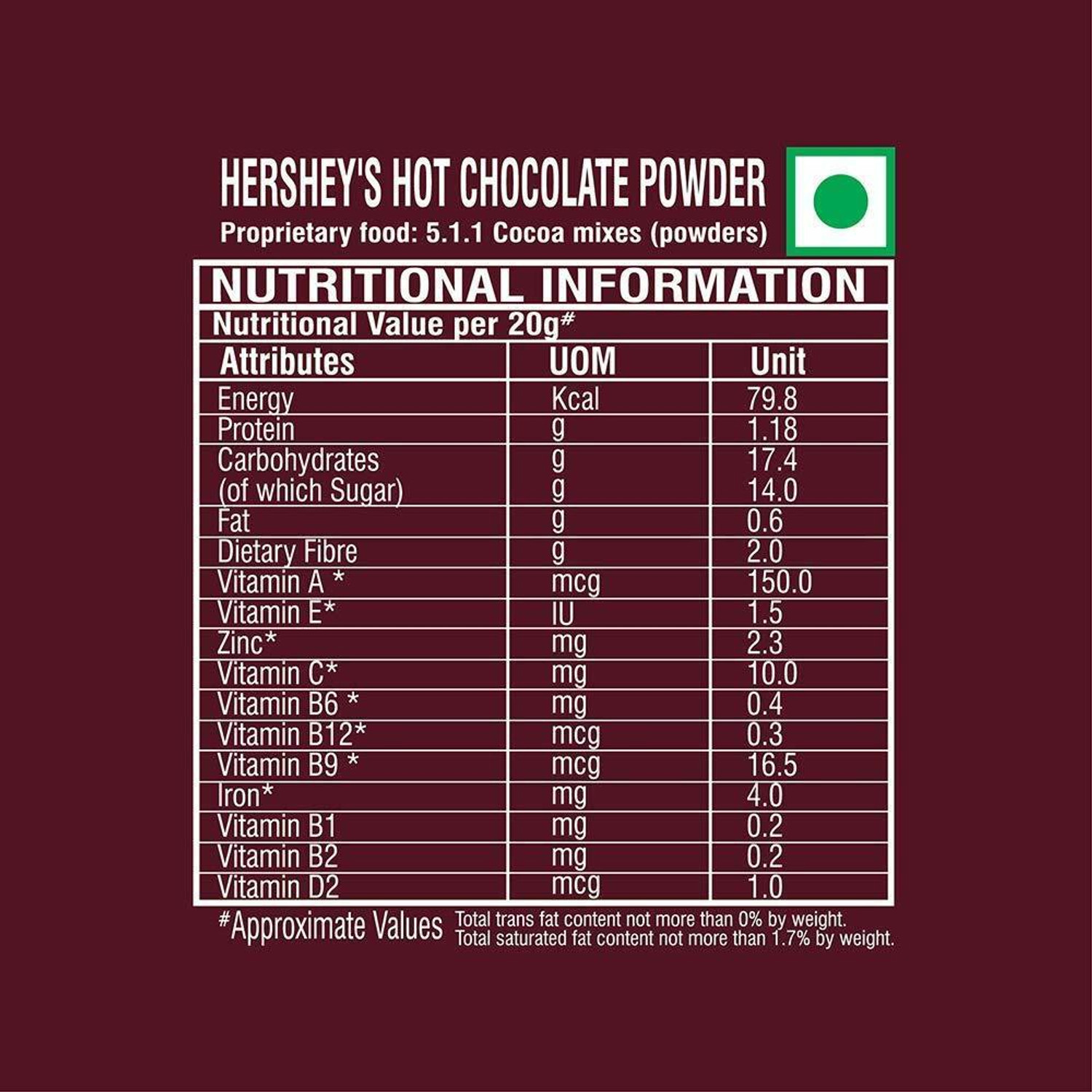 Image of HERSHEY'S HOT CHOCOLATE 250GM