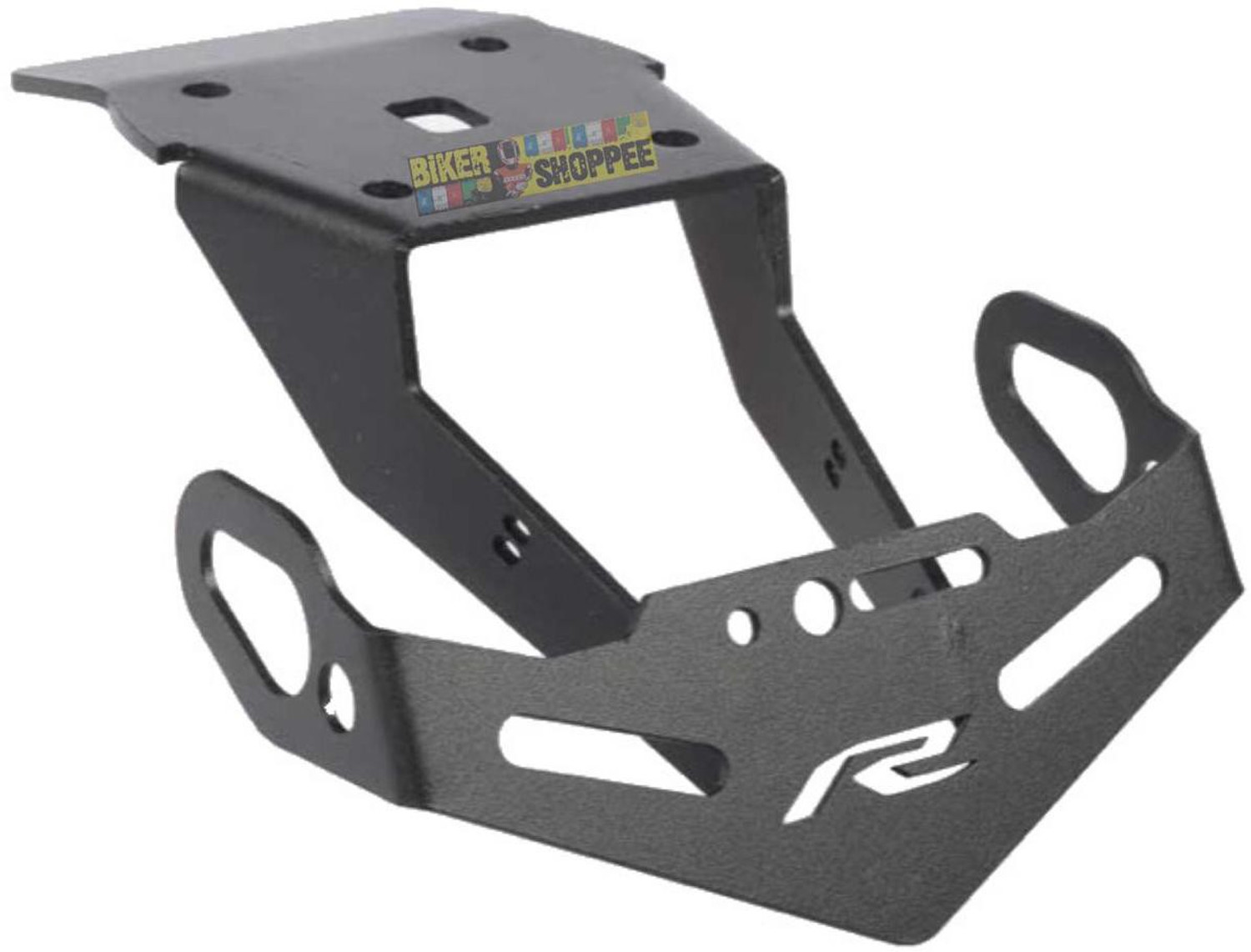 Image of BIKER SHOPPEE REVS TAIL TIDY FOR MOTORCYCLE REAR REGISTRATION LICENSE PLATE FRAME Bike Number Plate (Cast Iron 8 cm x 4 cm)