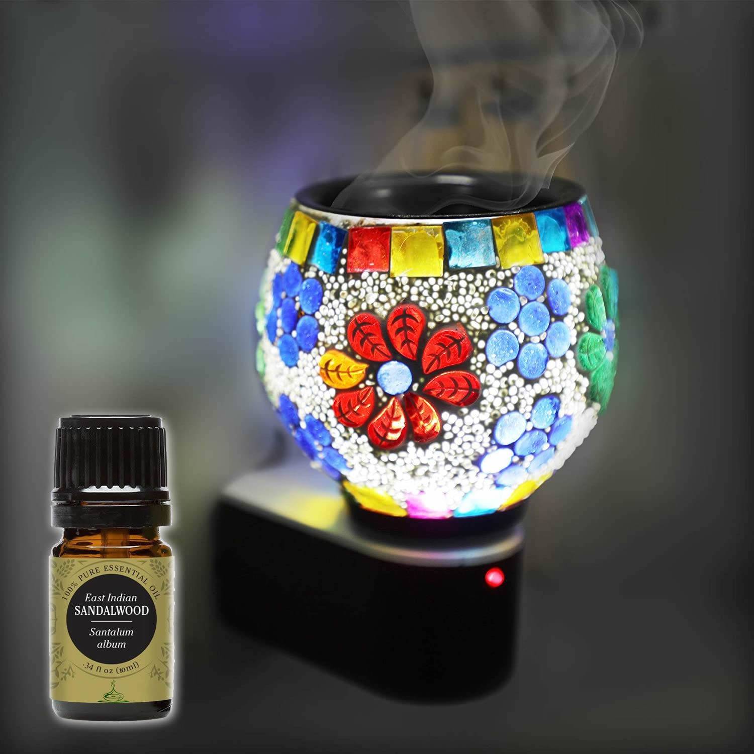 FStyler Sandalwood Aroma Oil Diffuser Set Electric Glossy Multipu