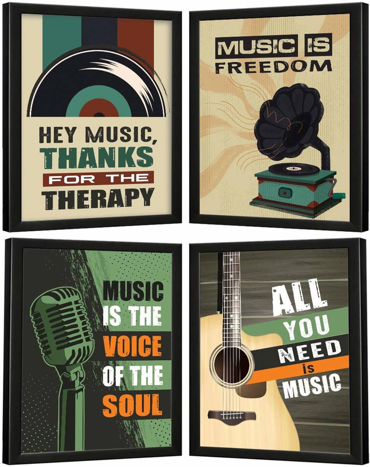 IMGMC Framed Music Posters 34x27cm - Image 1